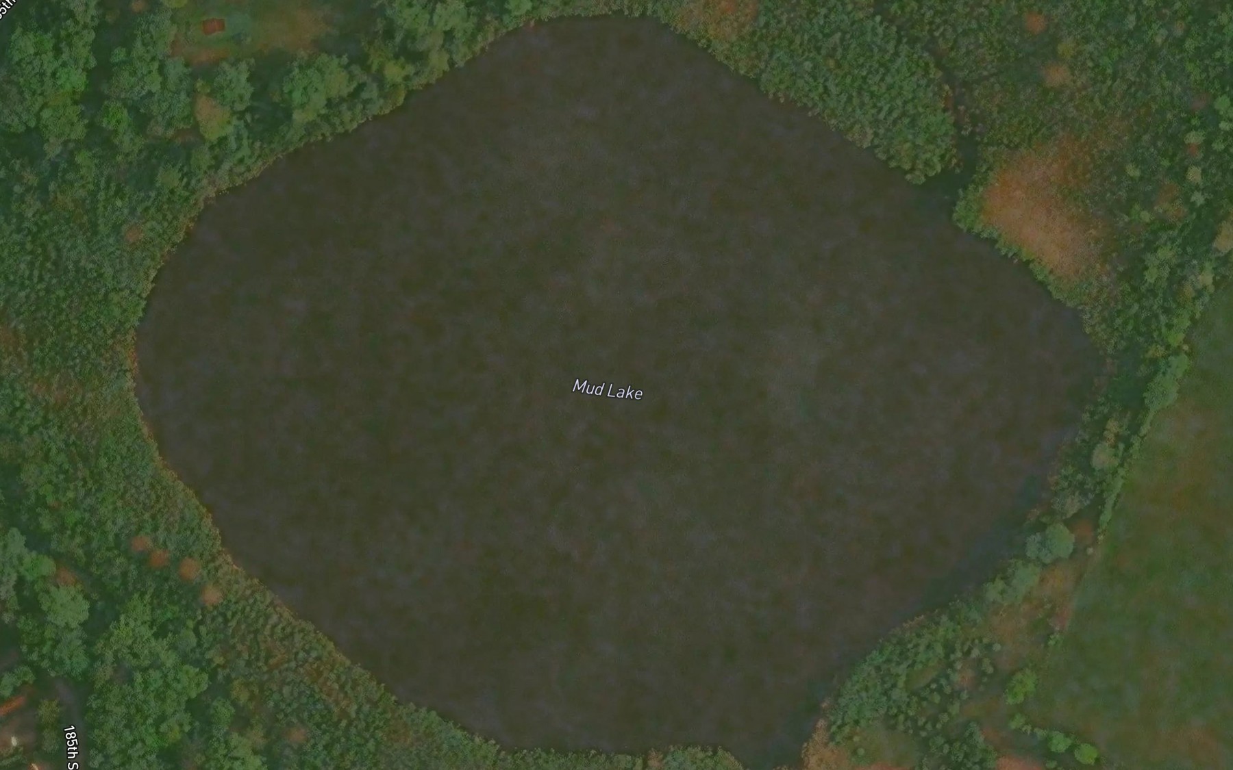 Satellite map of the Mud Lake