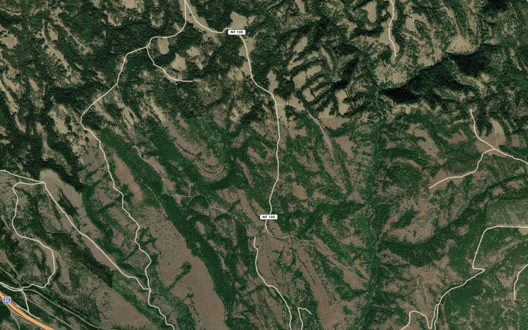 Satellite map of the Cantrell Spring