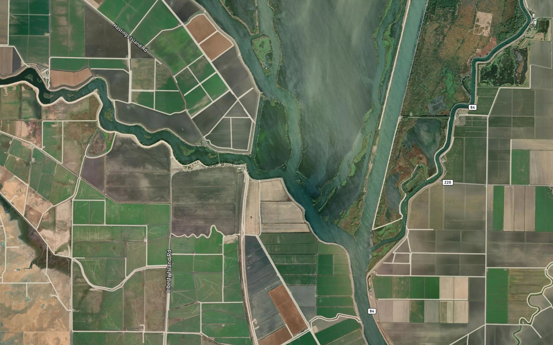 Satellite map of the Lindsey Slough