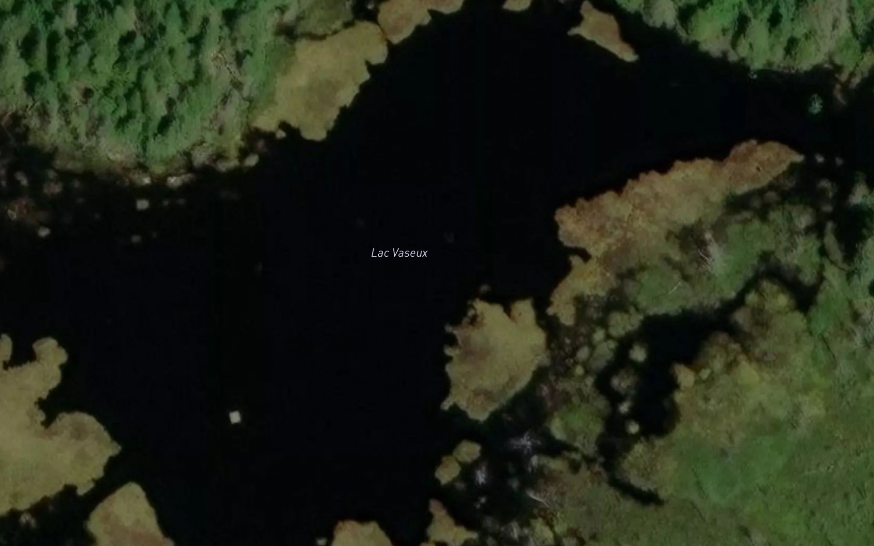 Satellite map of the Lac Vaseux