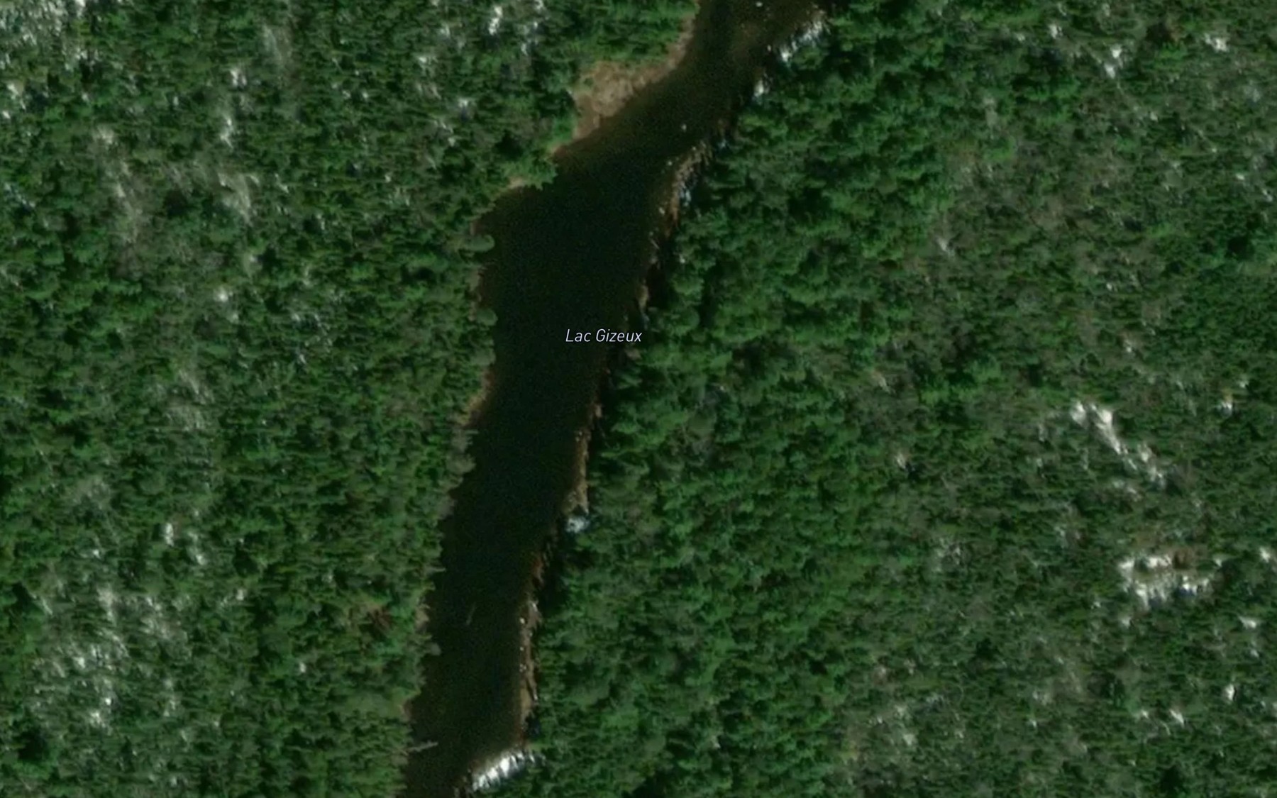 Satellite map of the Lac Gizeux