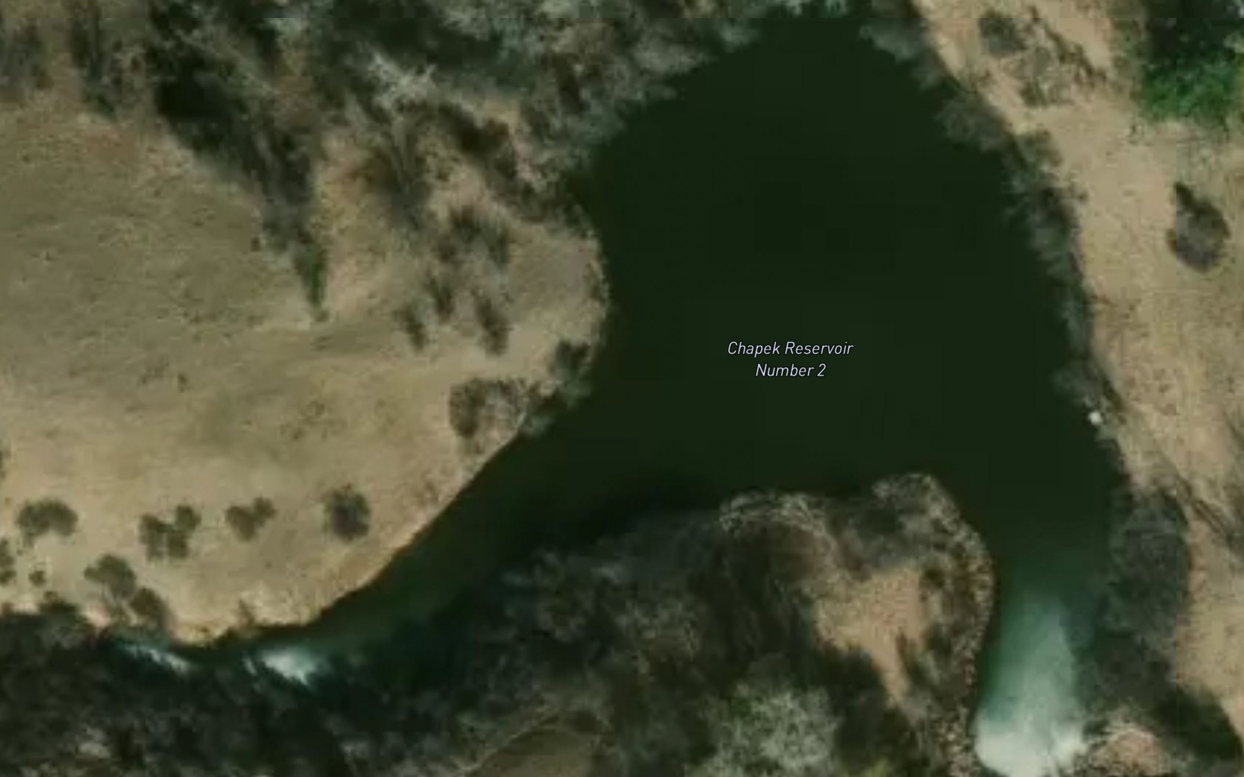 Satellite map of the Chapek Reservoir Number 2
