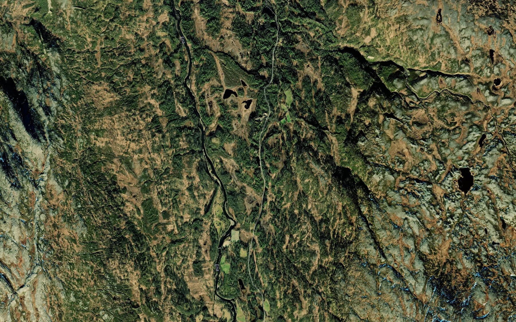Satellite map of the Svarttjorna