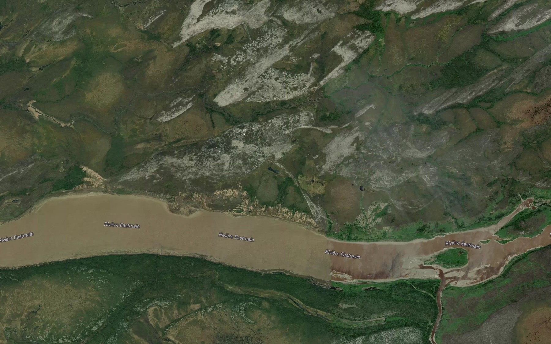 Satellite map of the Lac Kapapachipischinikan