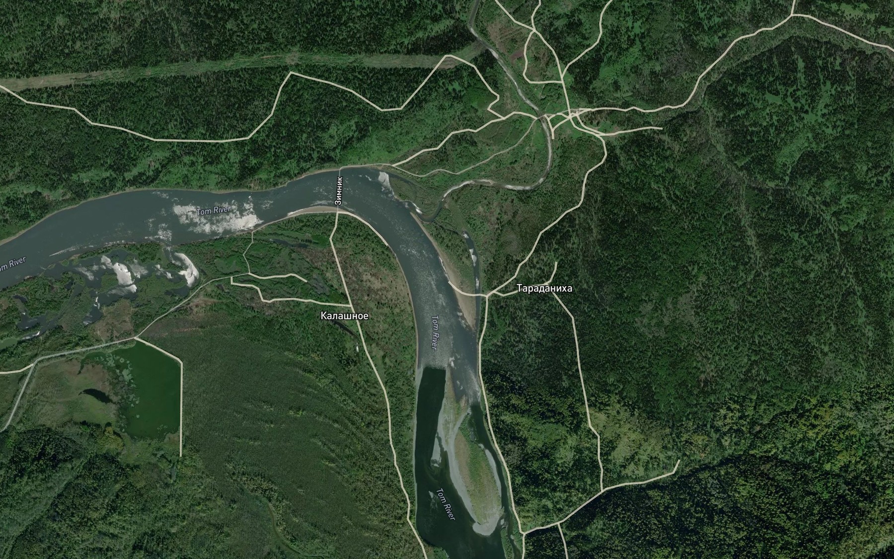 Satellite map of the Bol'shaya Osipova