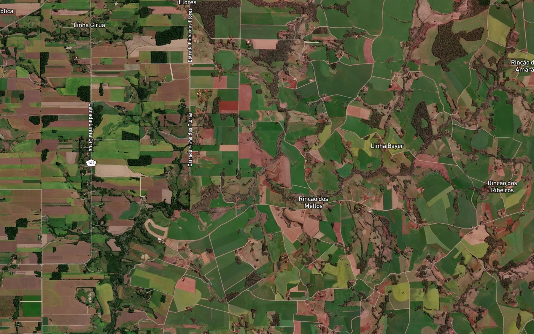Satellite map of the Lajeado Giruazinho