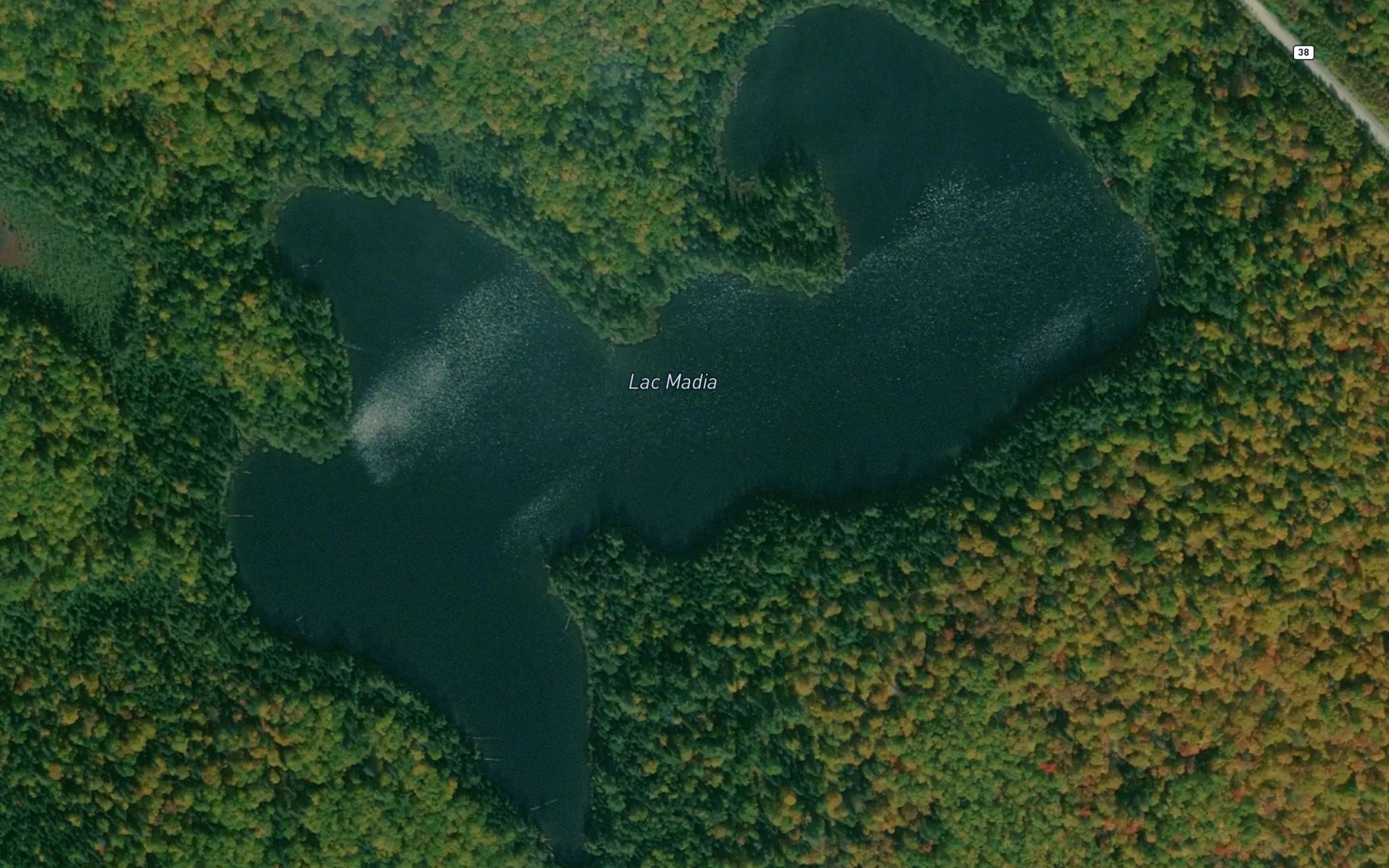 Satellite map of the Lac Madia