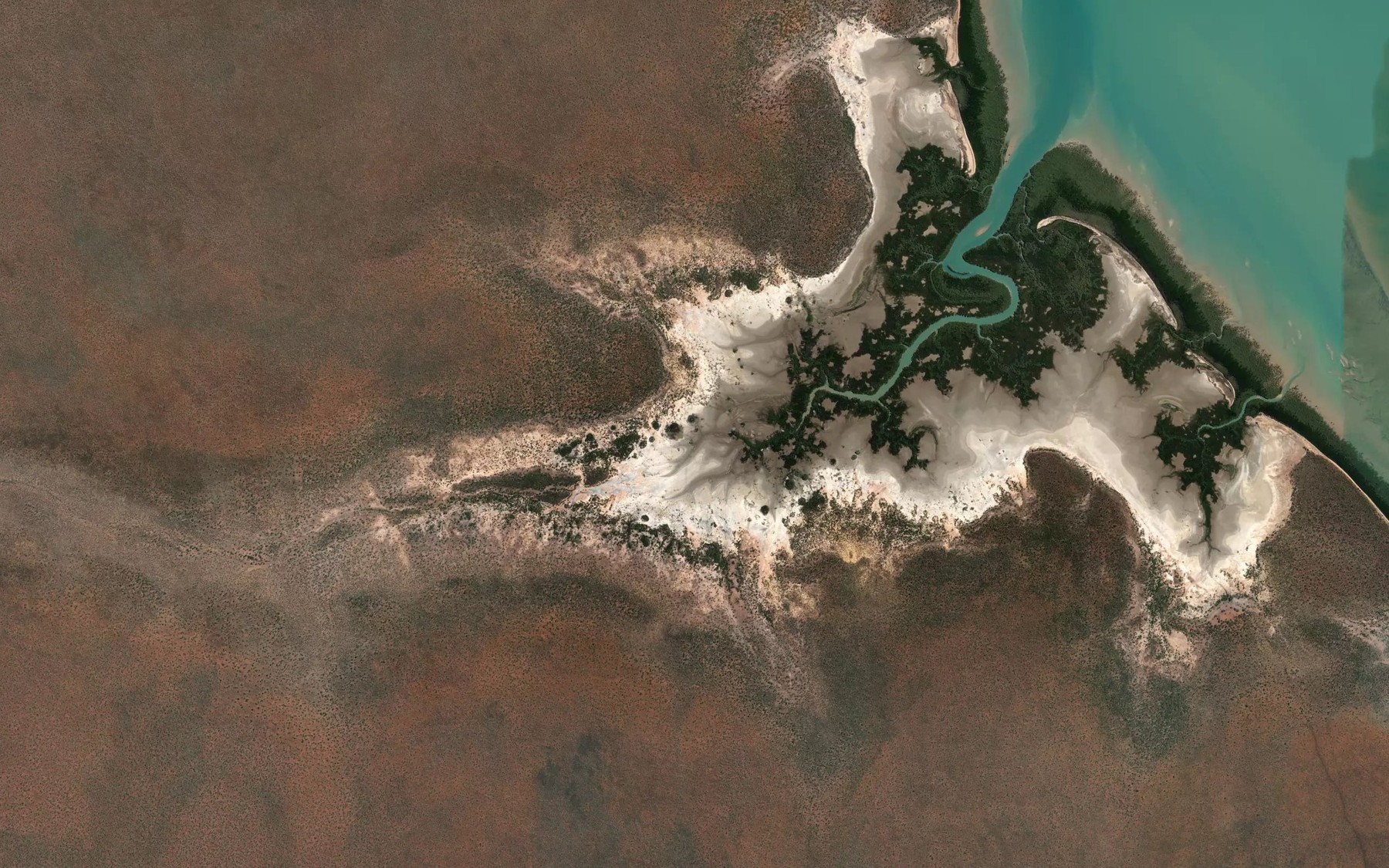 Satellite map of the Wahja Spring