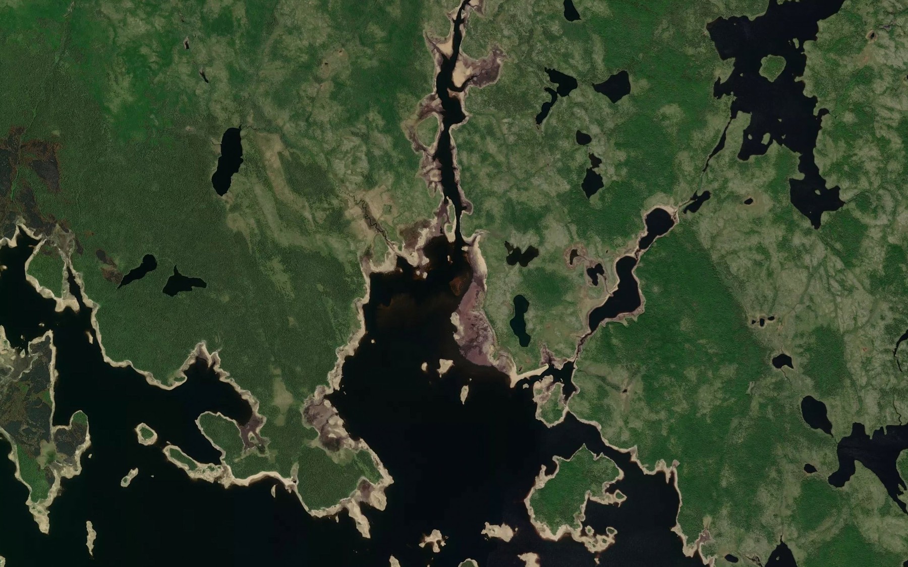 Satellite map of the Baie des Lavoie
