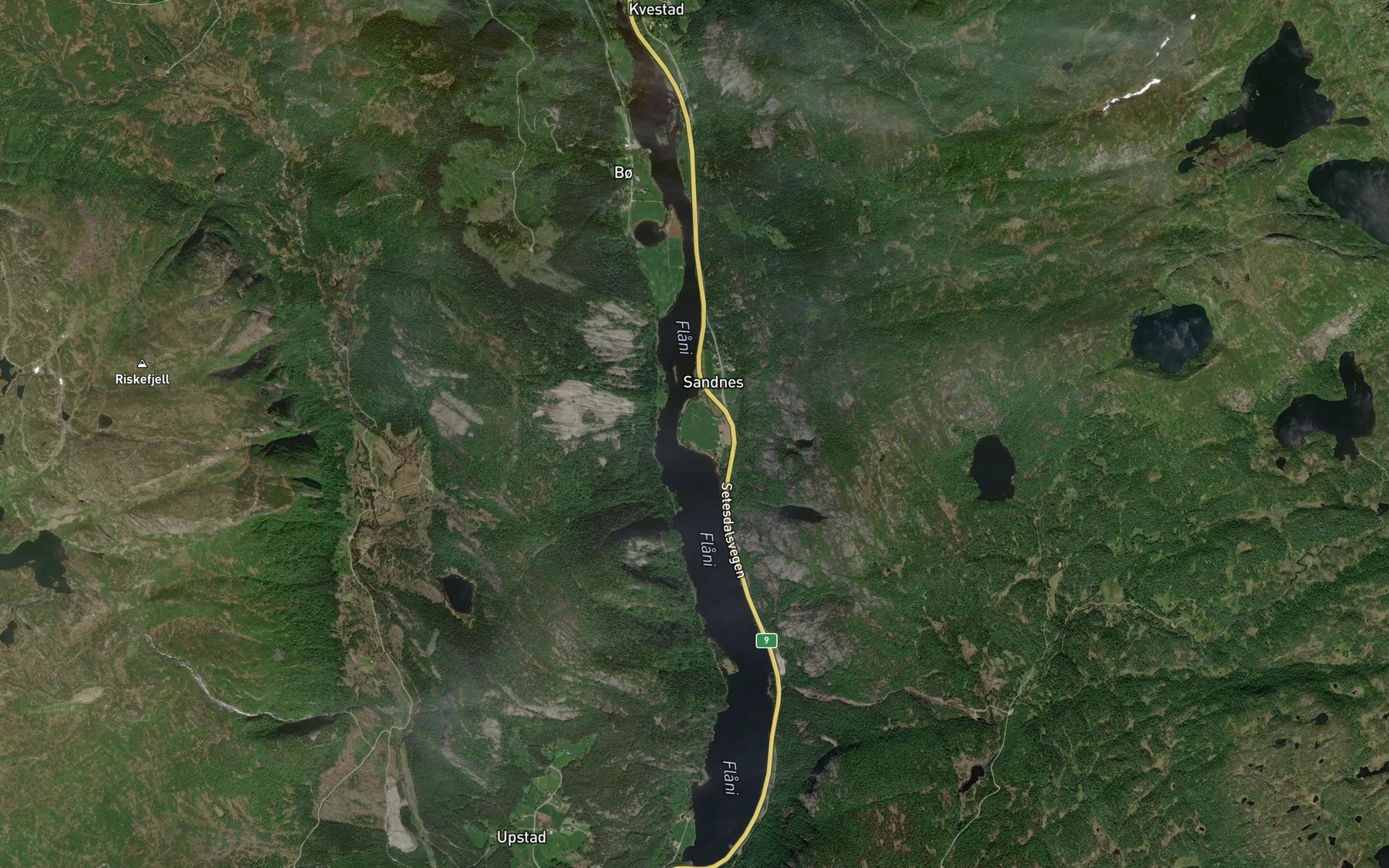 Satellite map of the Flane