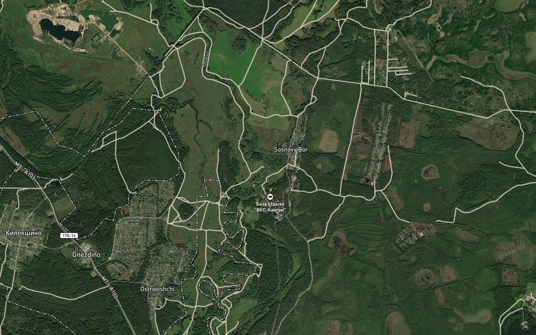 Satellite map of the Sheredar'