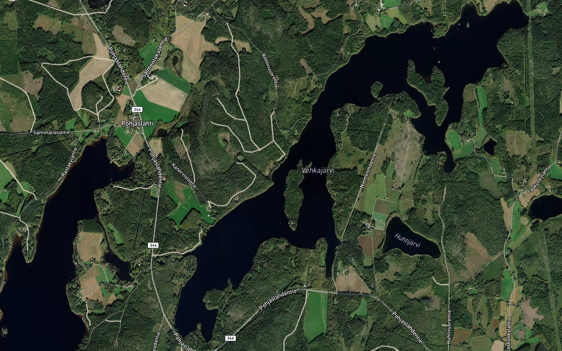 Satellite map of the Mantylansalmi