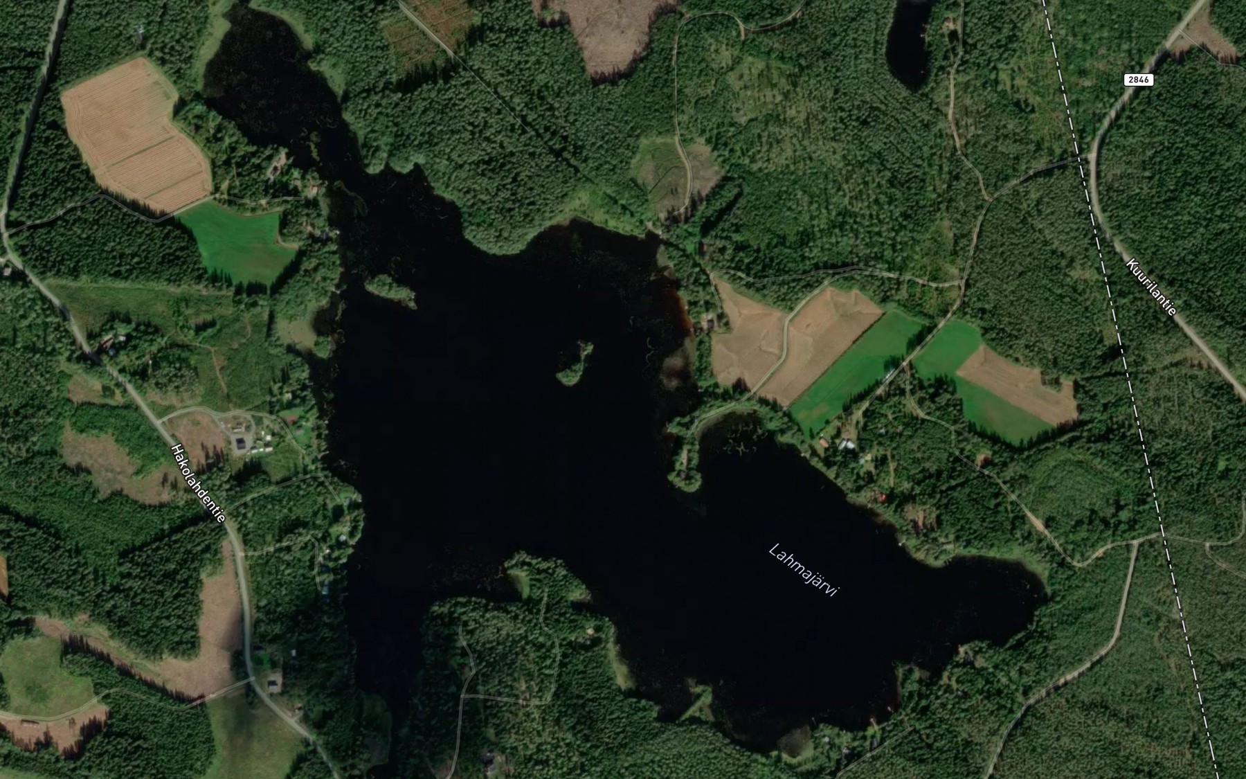 Satellite map of the Lahmajarvi