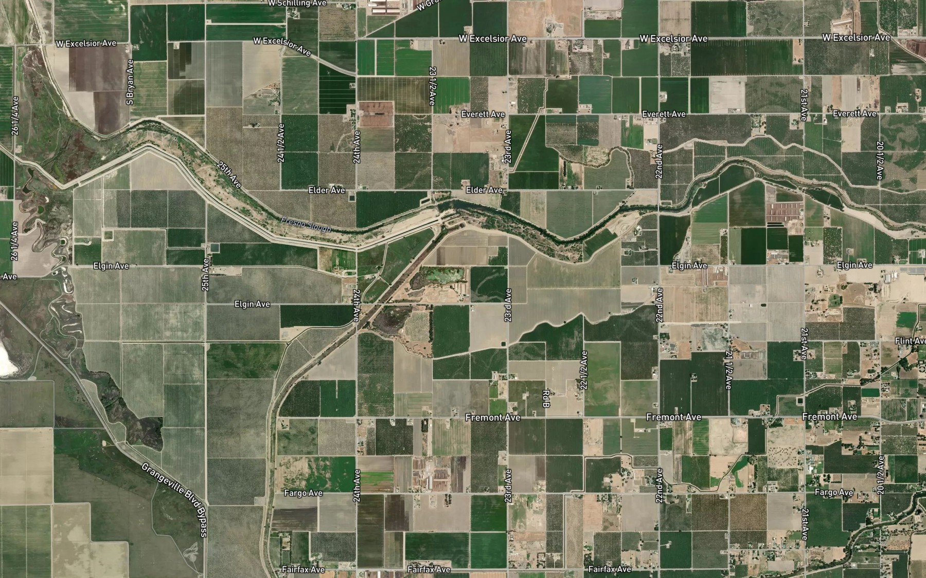 Satellite map of the Sand Slough
