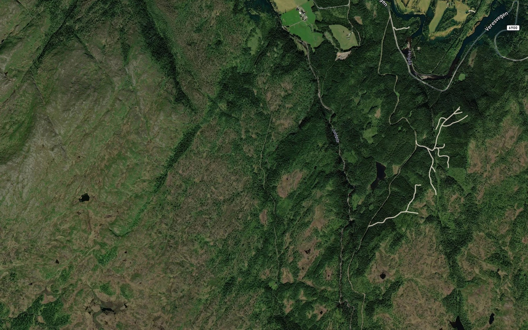 Satellite map of the Seterbekken