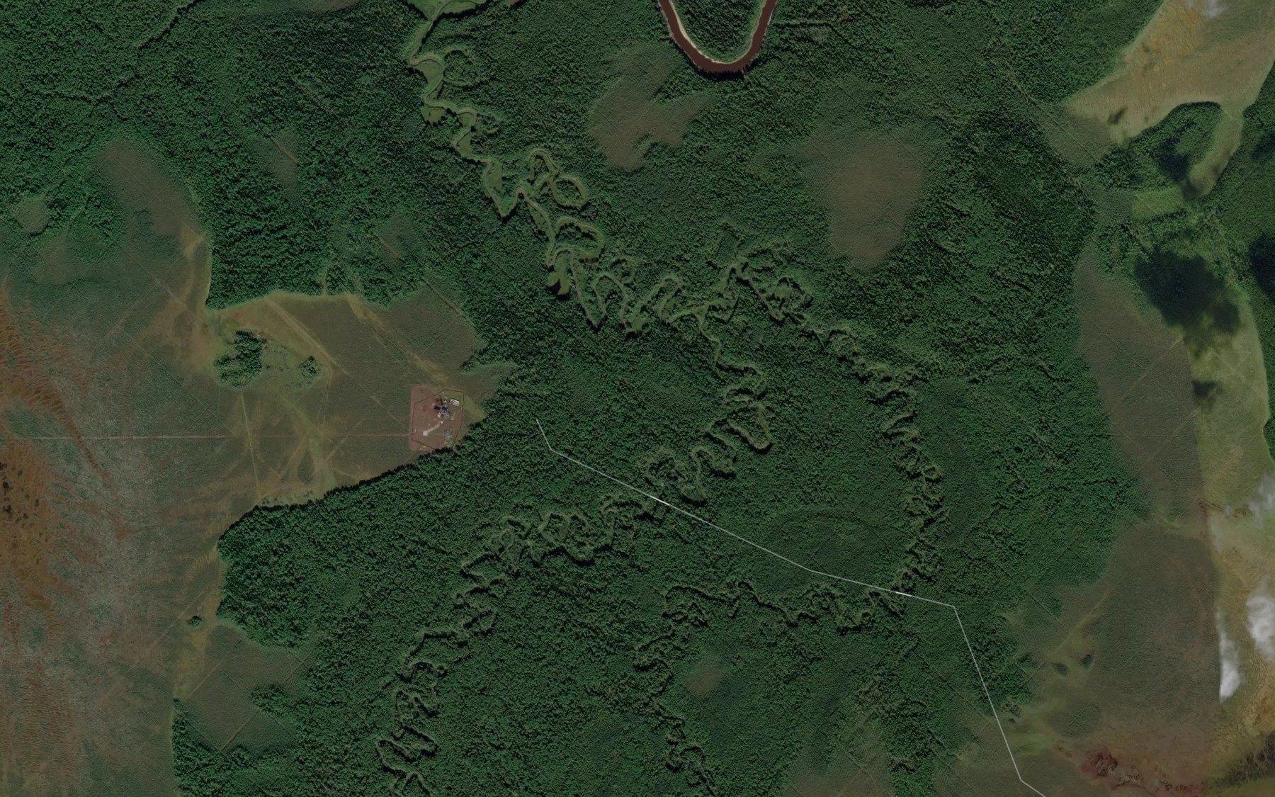 Satellite map of the Malaya Kamel'yaga