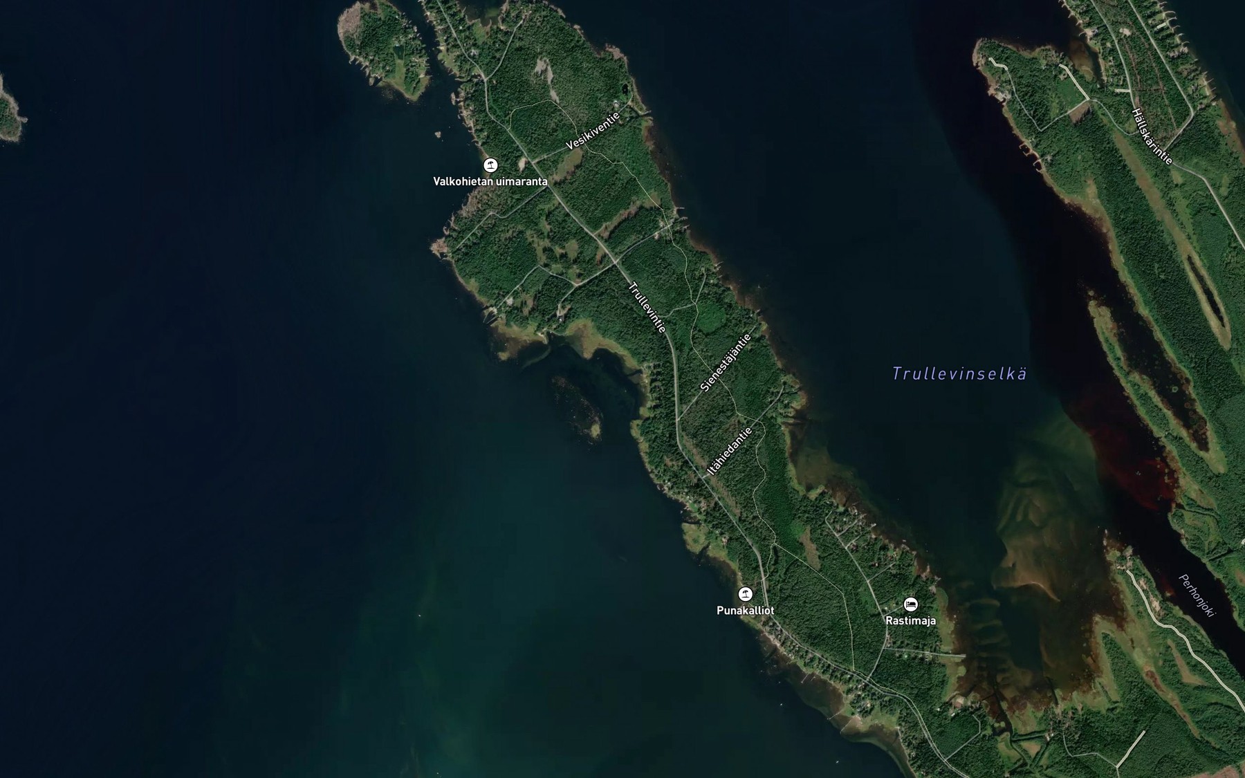 Satellite map of the Sandviken