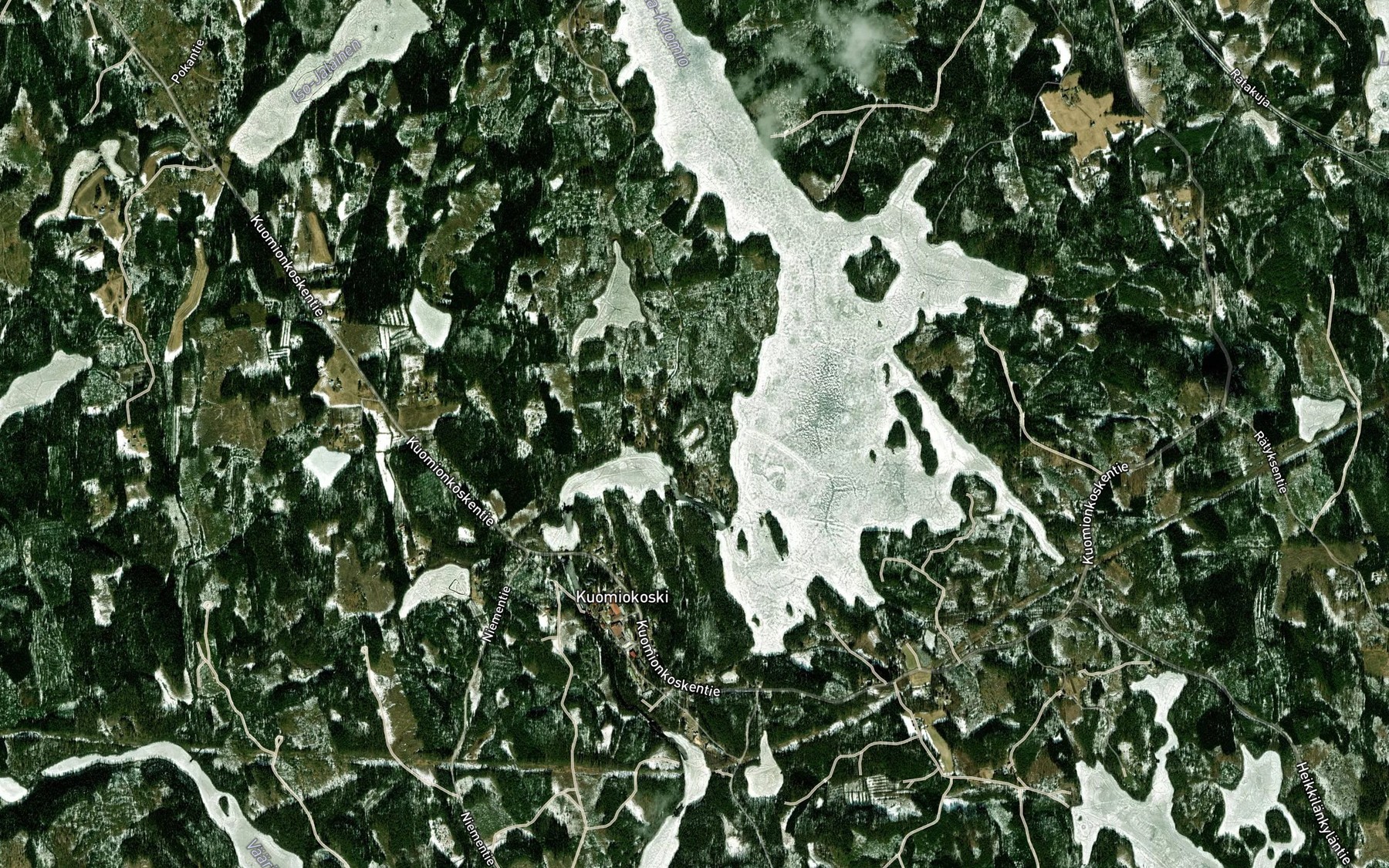 Satellite map of the Sammallampi