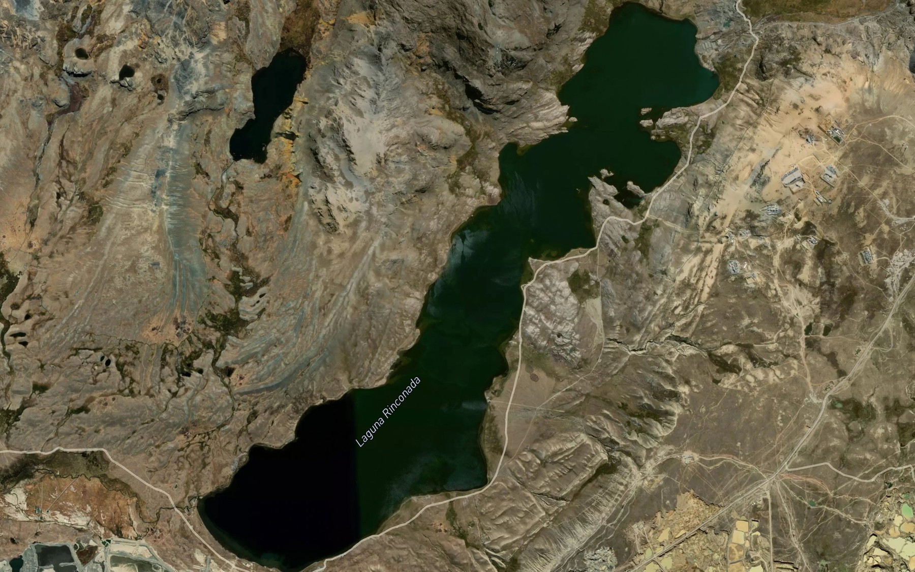 Satellite map of the Laguna Rinconada