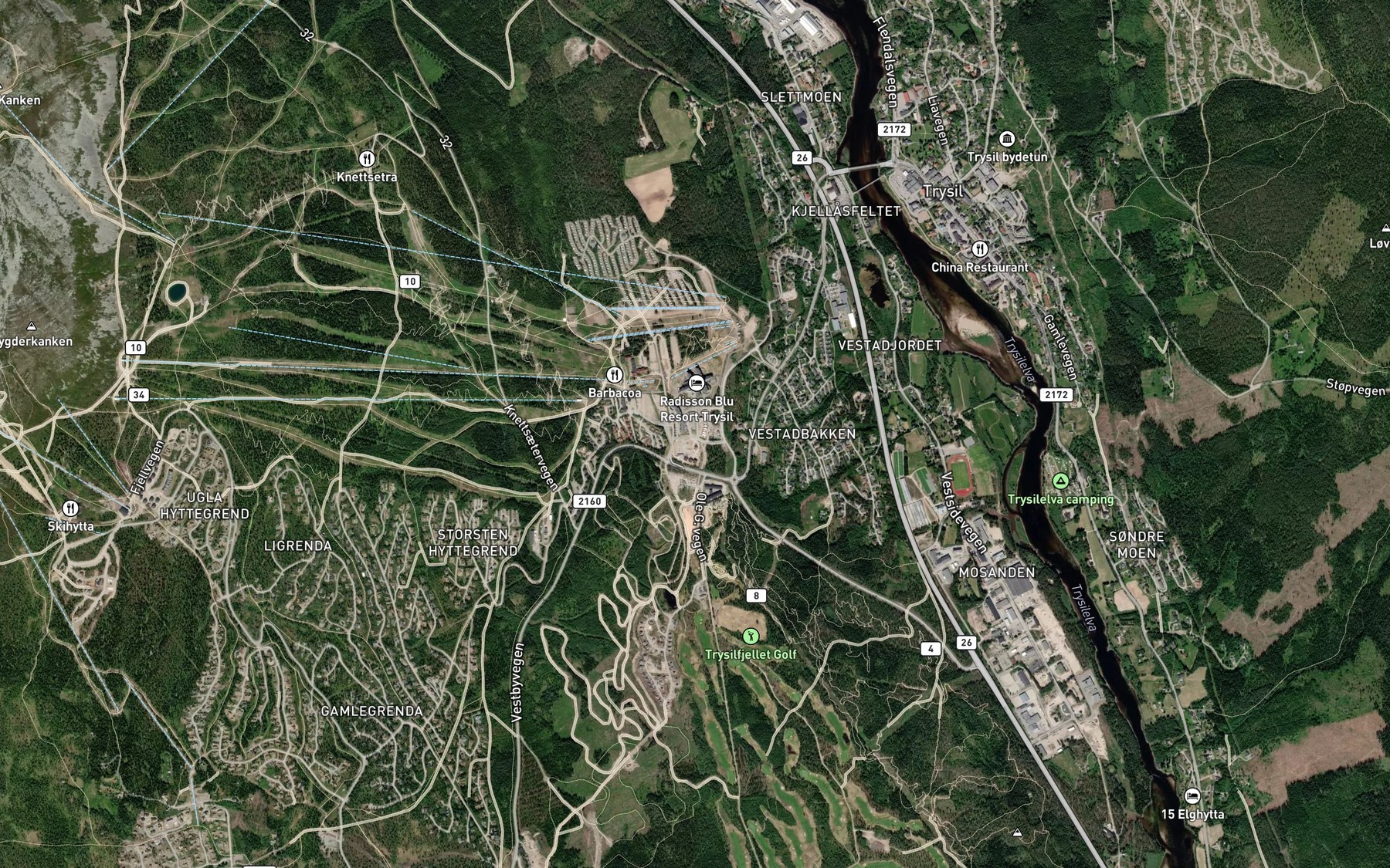 Satellite map of the Styggkjelda