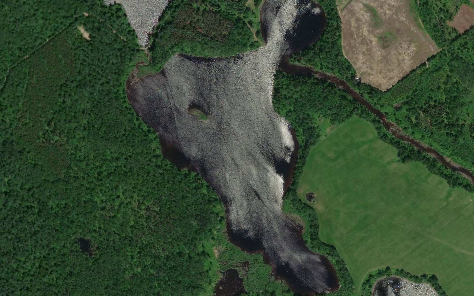 Satellite map of the Lac Ouitouche Sud