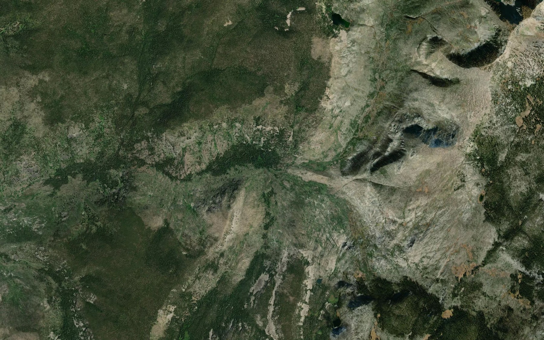 Satellite map of the Alpine Creek
