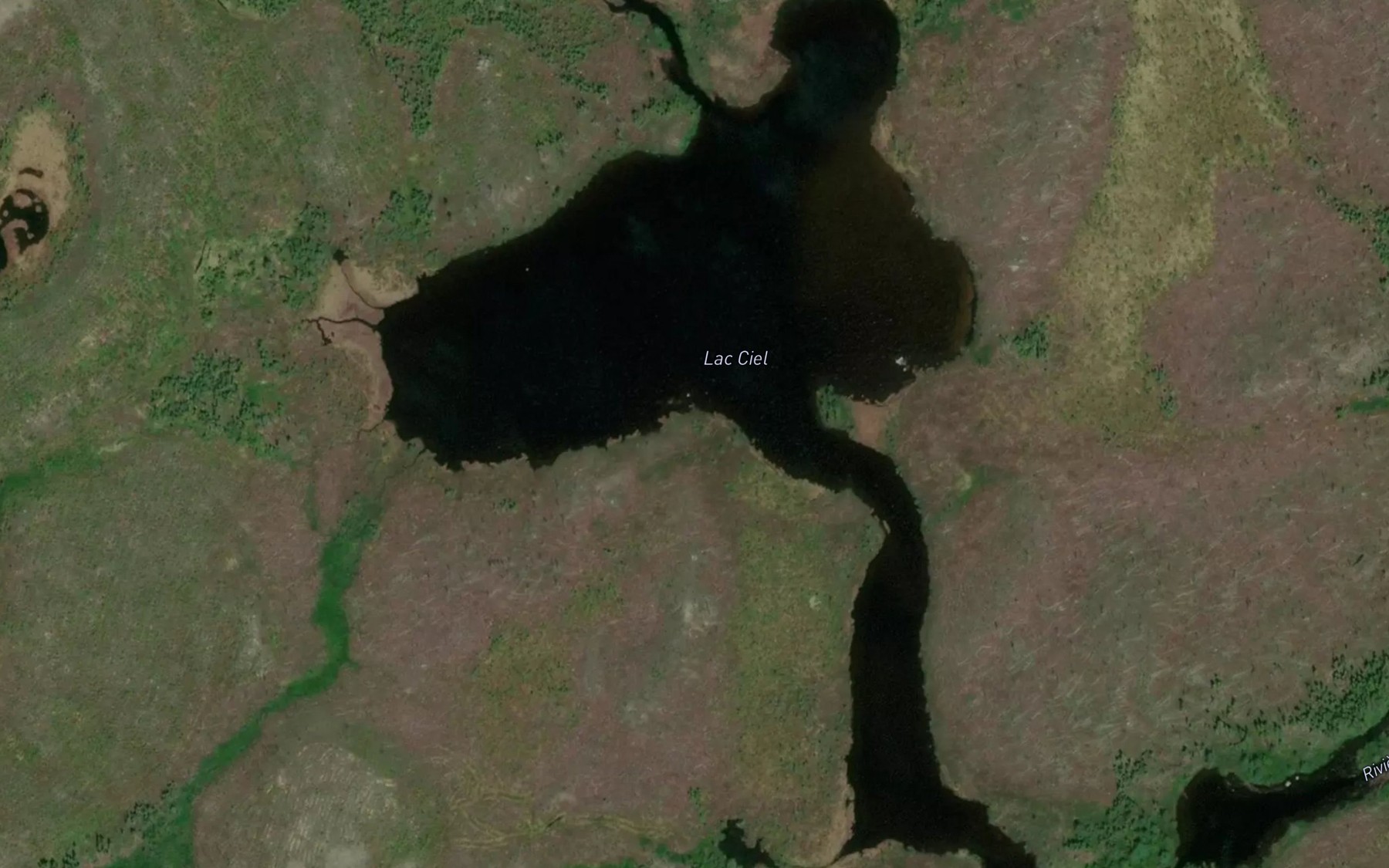 Satellite map of the Lac Ciel