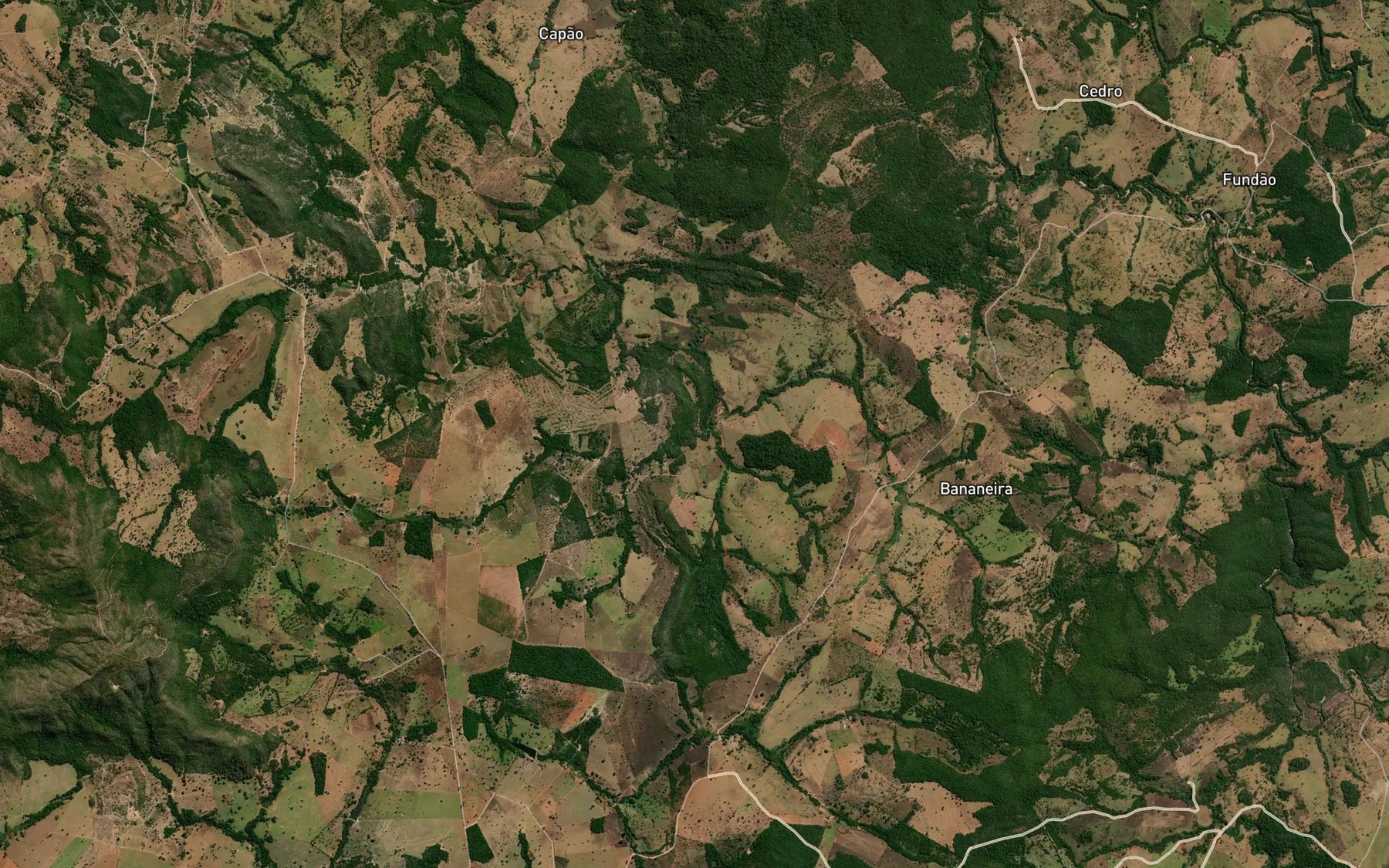 Satellite map of the Corrego Campo Alegre