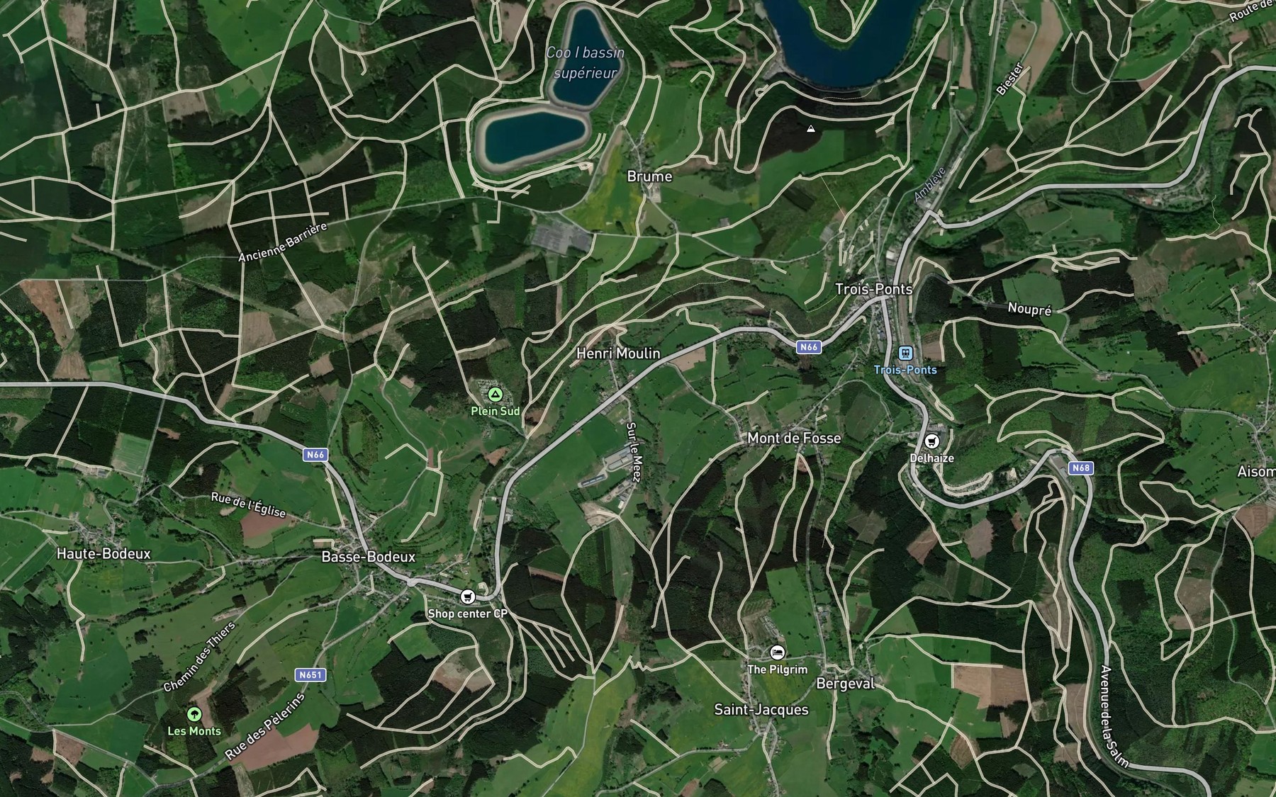 Satellite map of the Venne