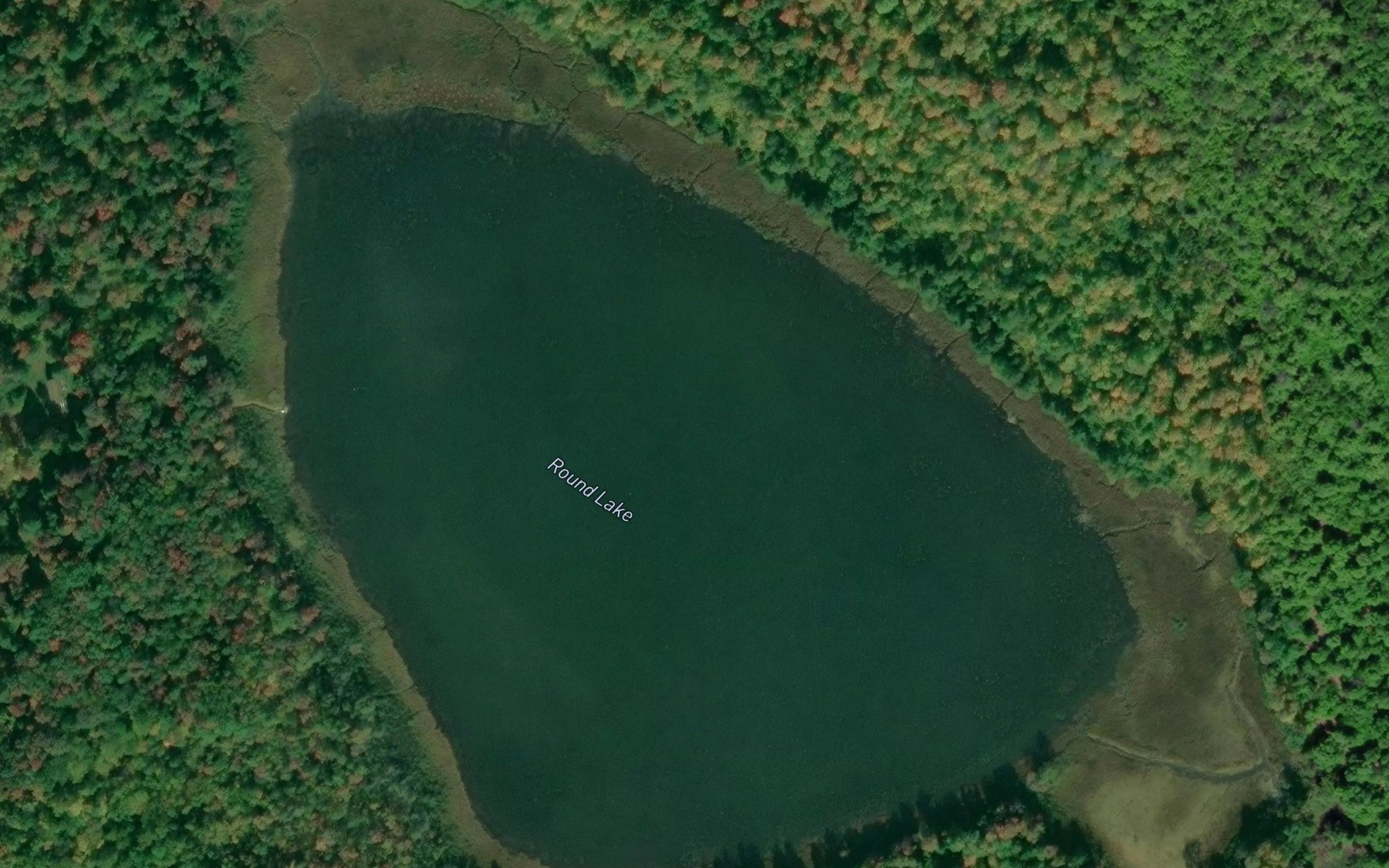 Satellite map of the Round Lake