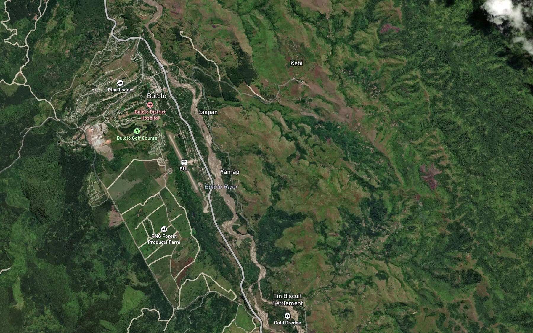 Satellite map of the Nawwata-Banda Creek