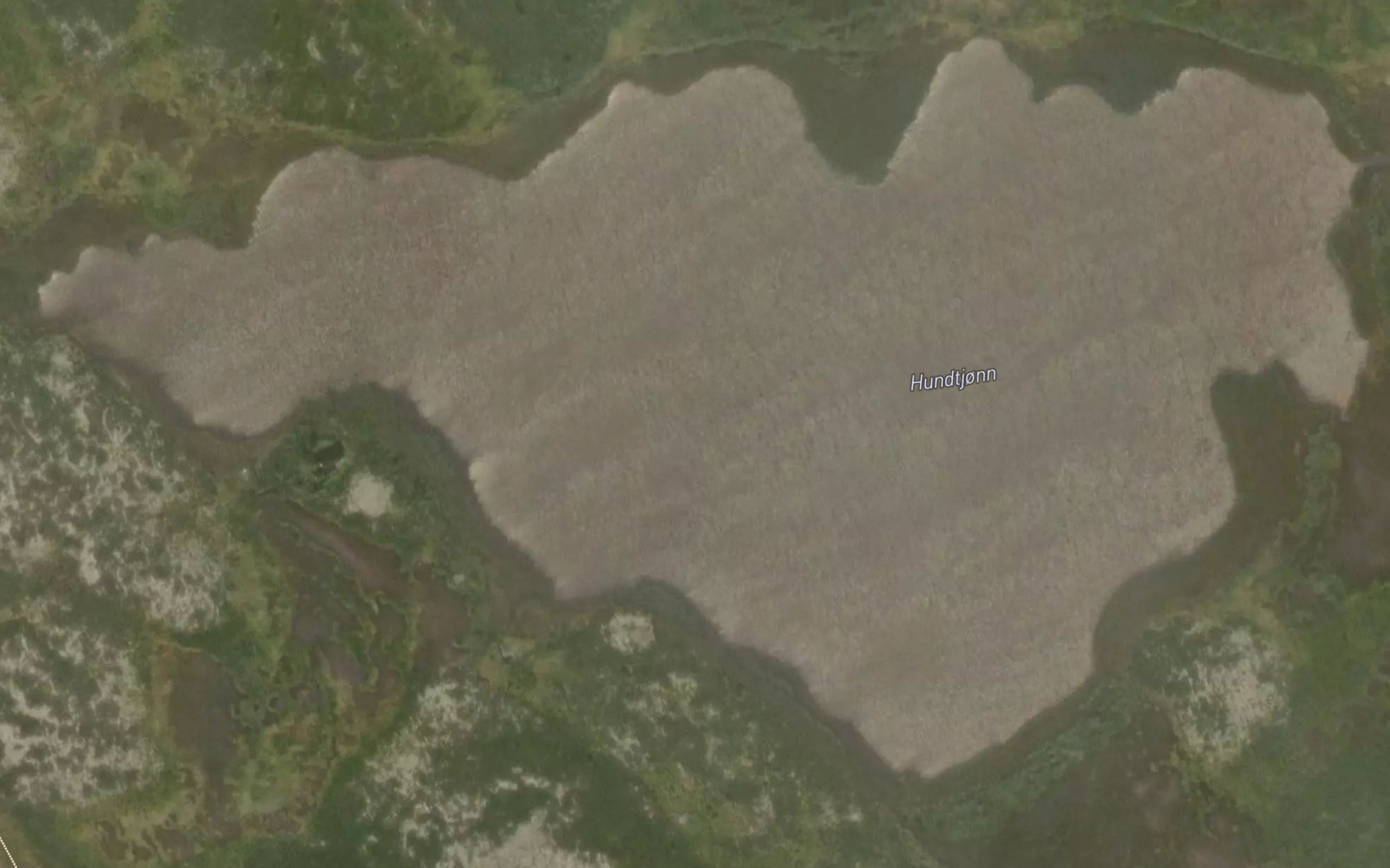 Satellite map of the Hundtjernet