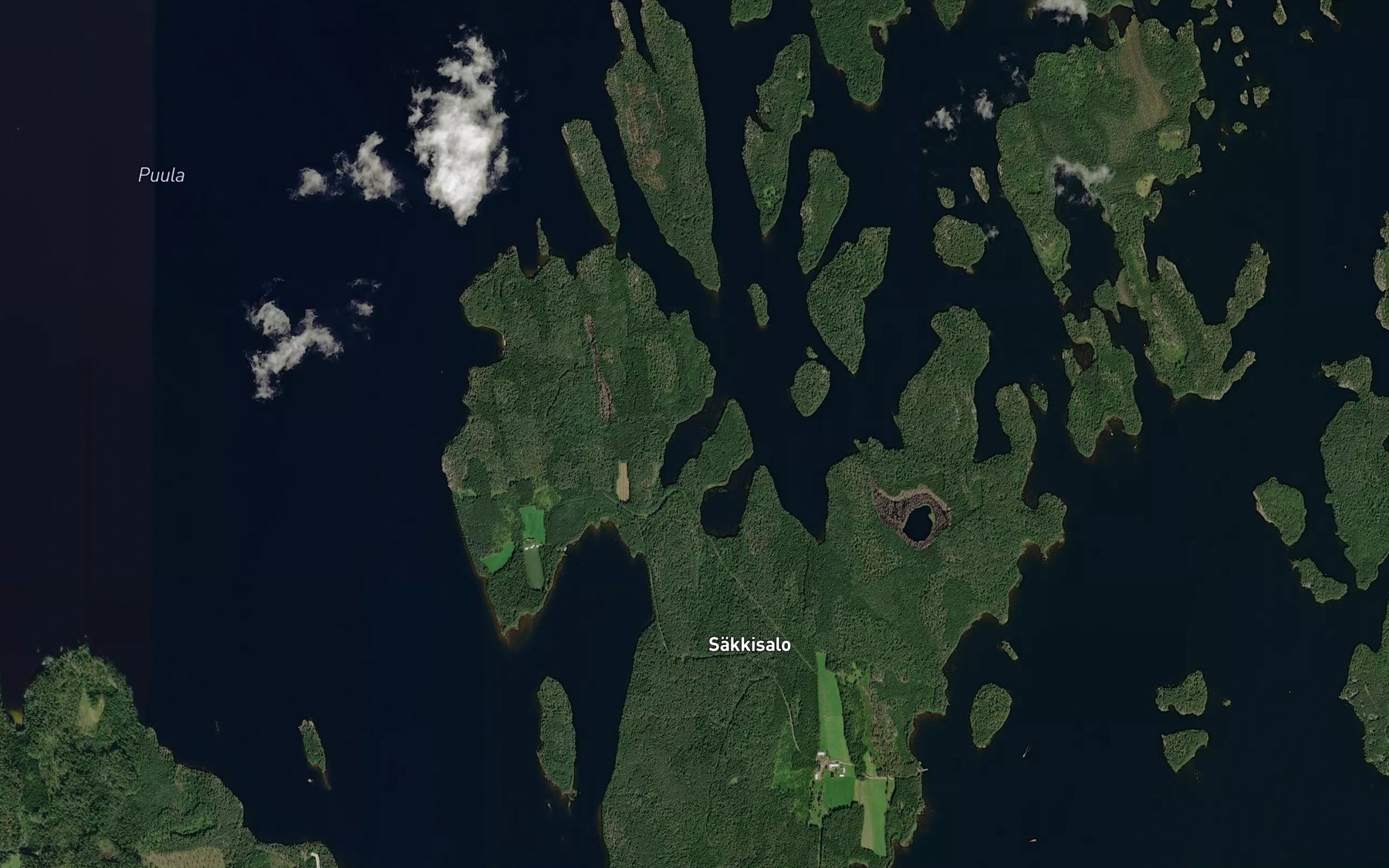 Satellite map of the Vuorilahti