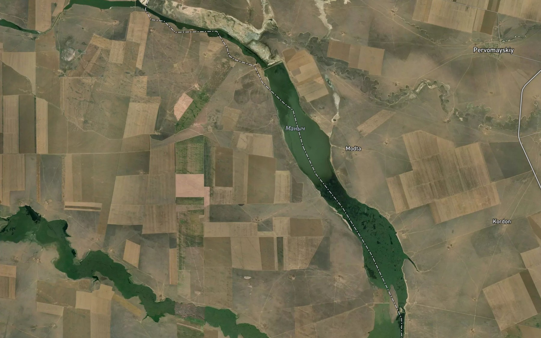 Satellite map of the Ulan-Zukha