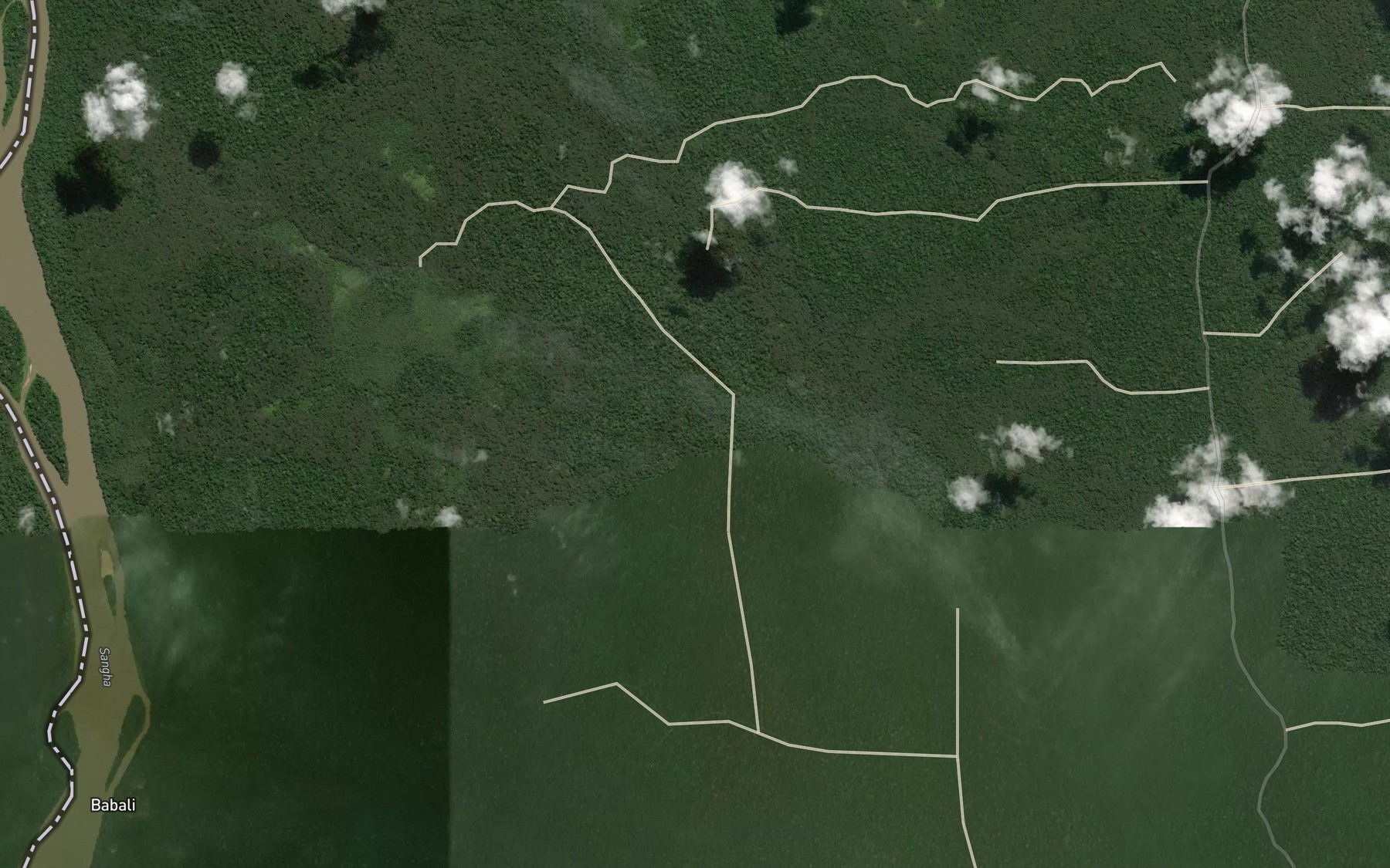 Satellite map of the Kondzi