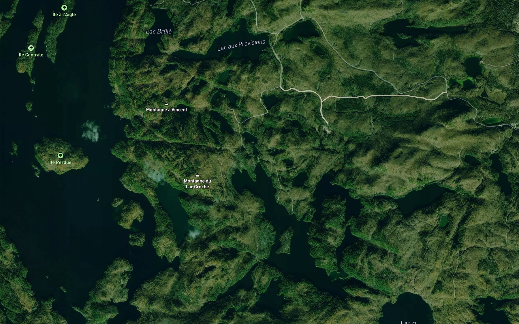 Satellite map of the Ruisseau aux Provisions