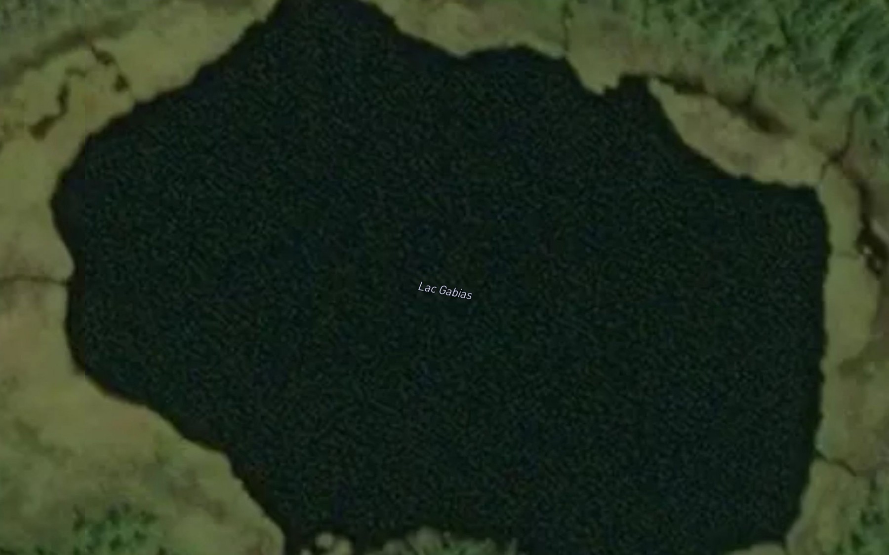 Satellite map of the Lac Gabias