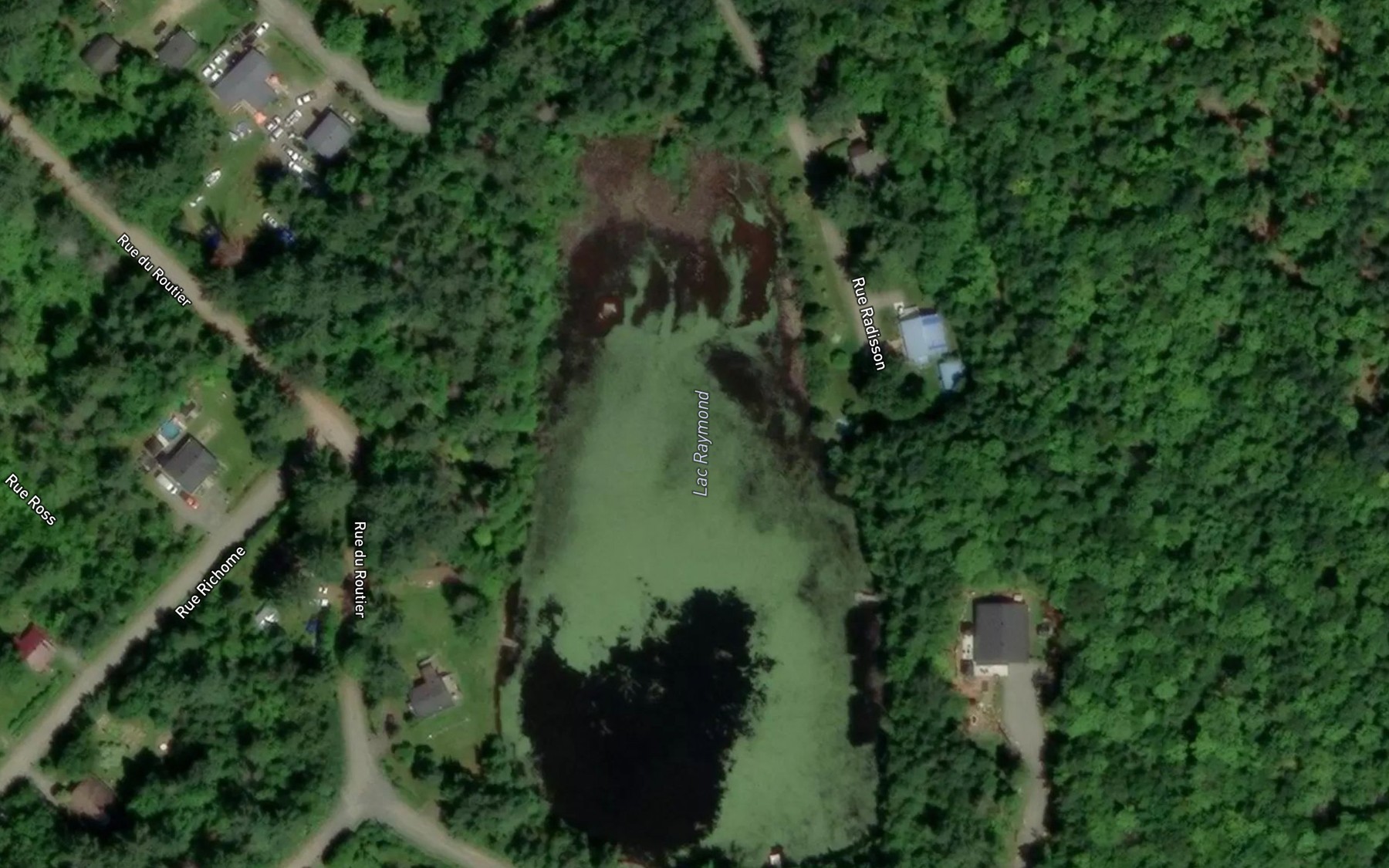 Satellite map of the Lac Raymond