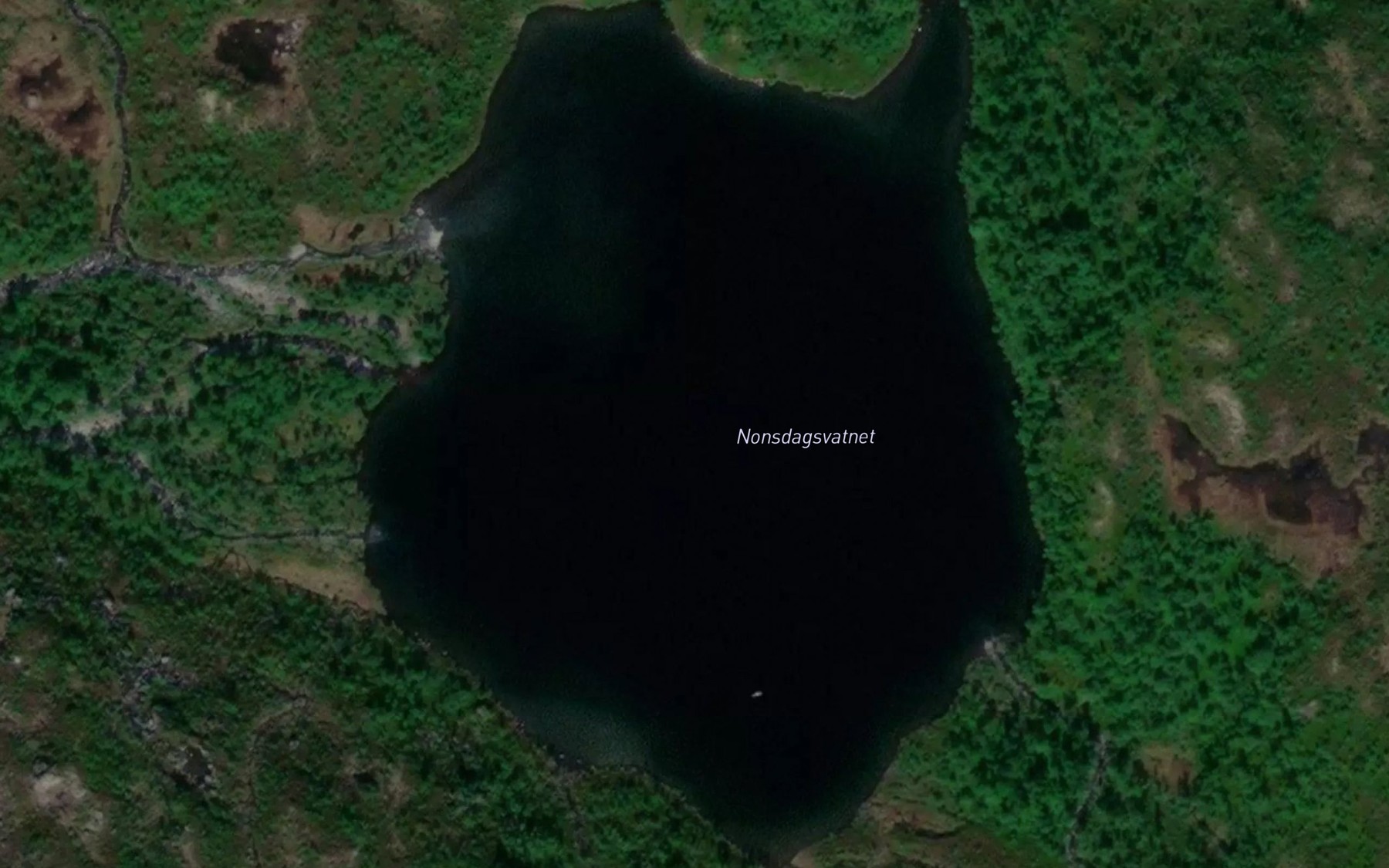 Satellite map of the Nonsvatnet