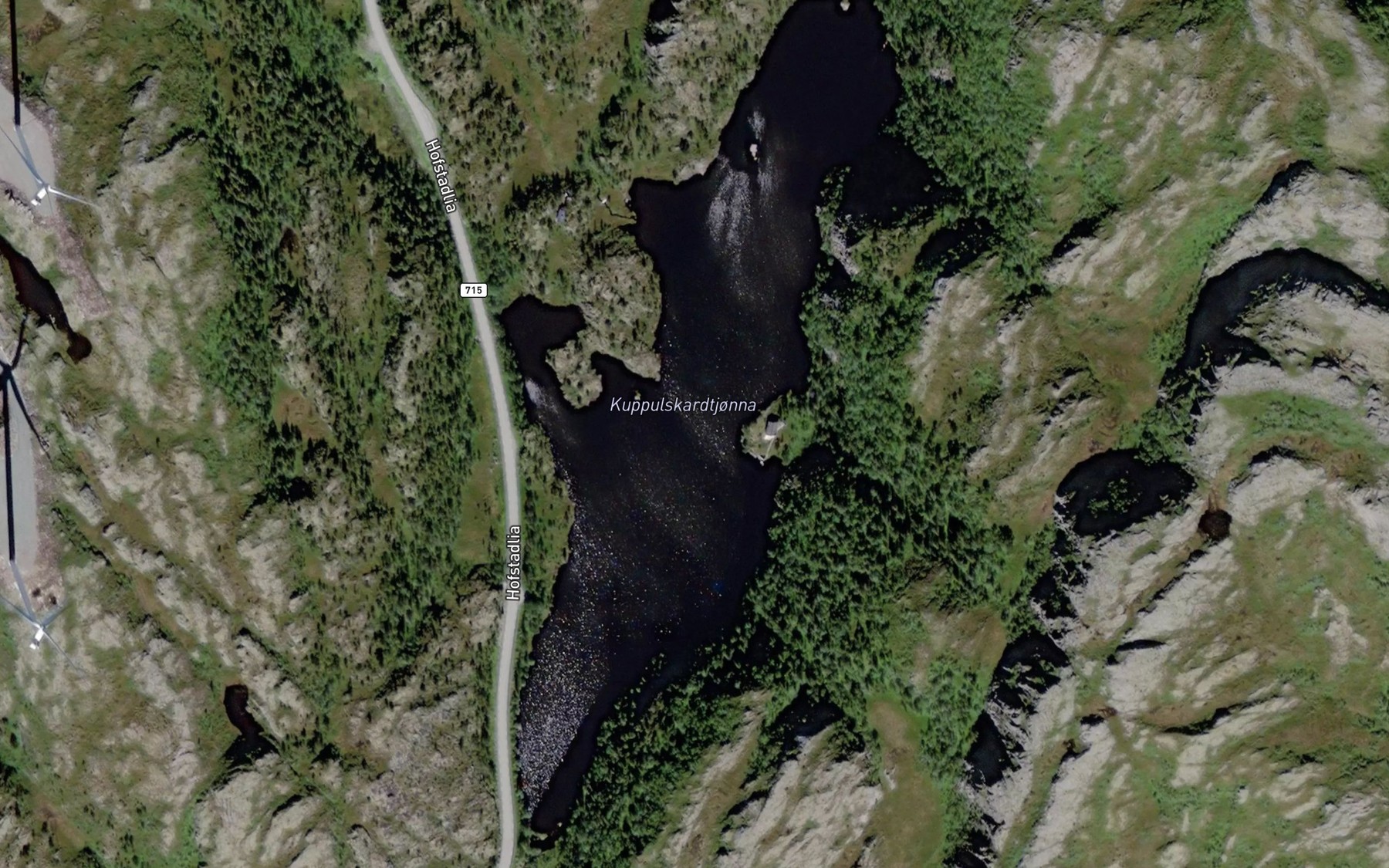 Satellite map of the Kuppelskardtjorna