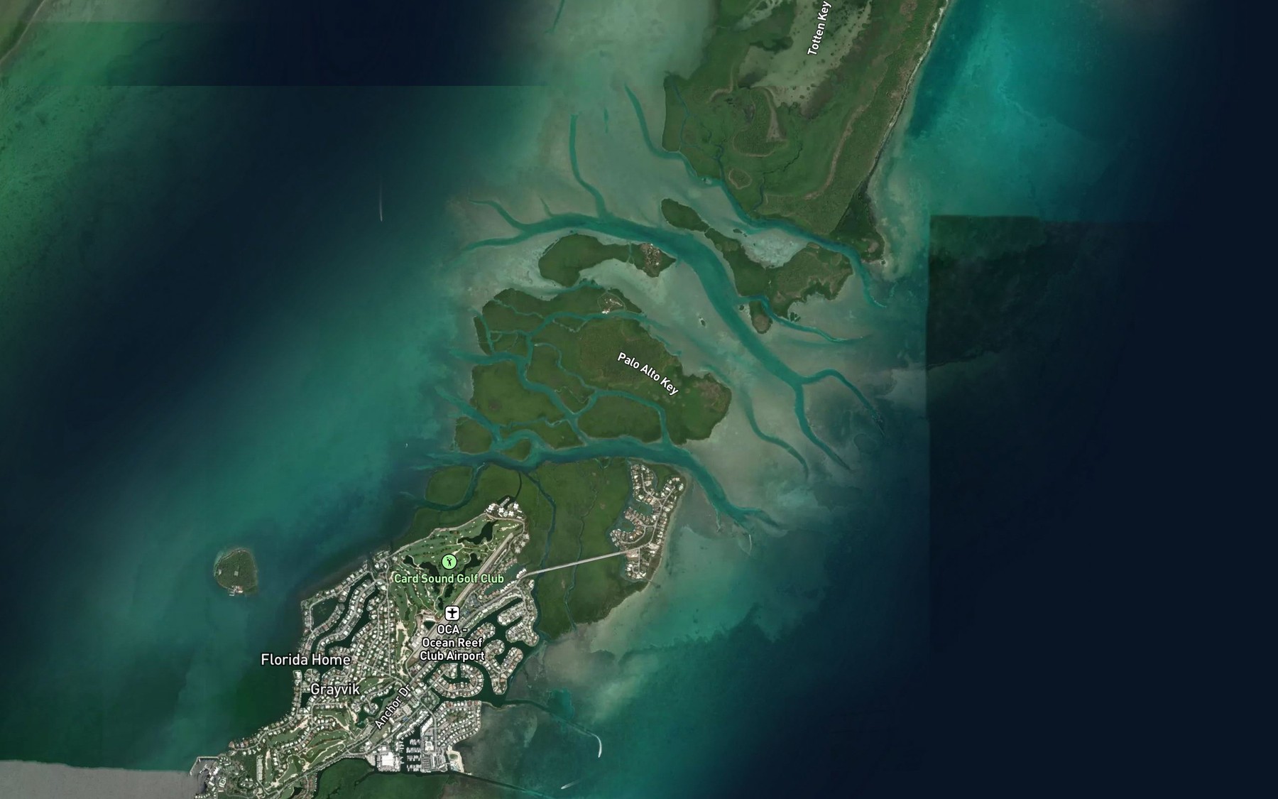 Satellite map of the South Broad Creek