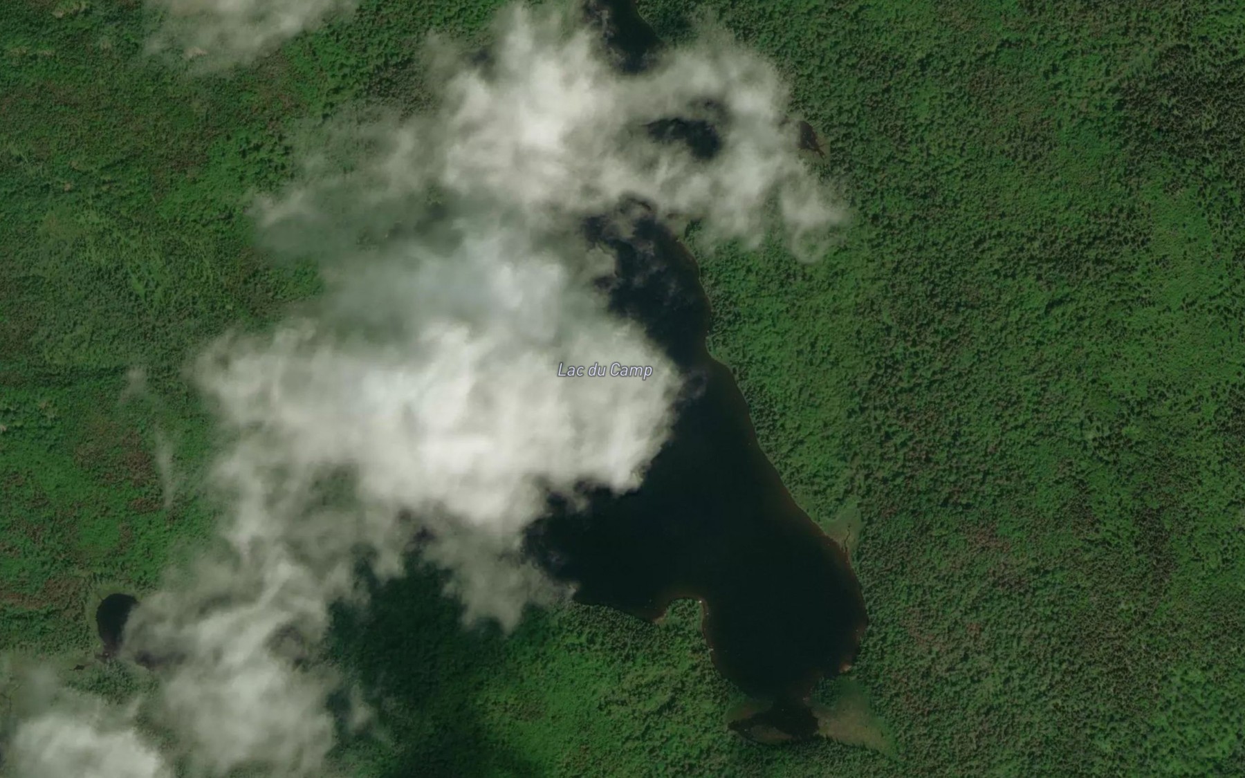 Satellite map of the Lac du Camp