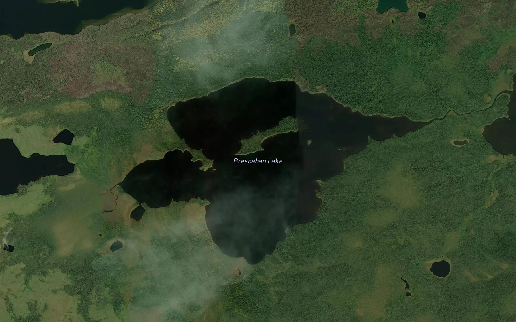 Satellite map of the Bresnahan Lake