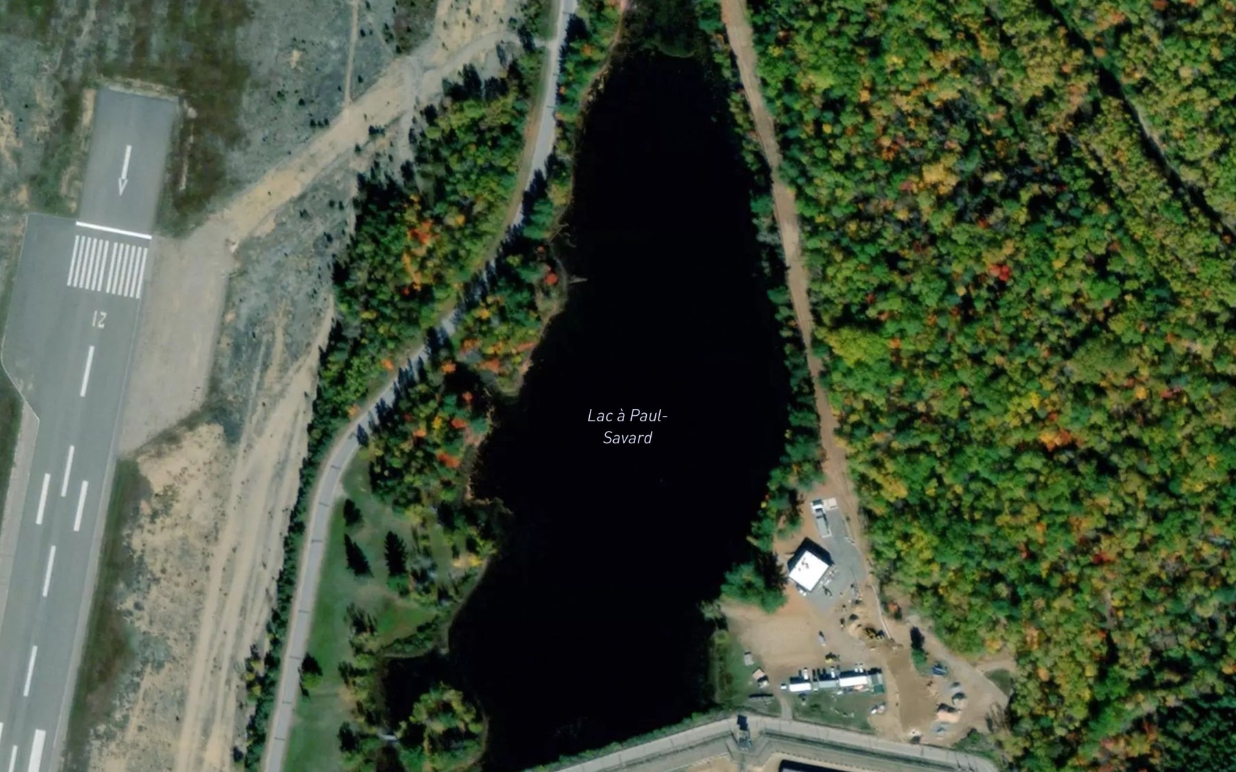 Satellite map of the Lac a Paul-Savard