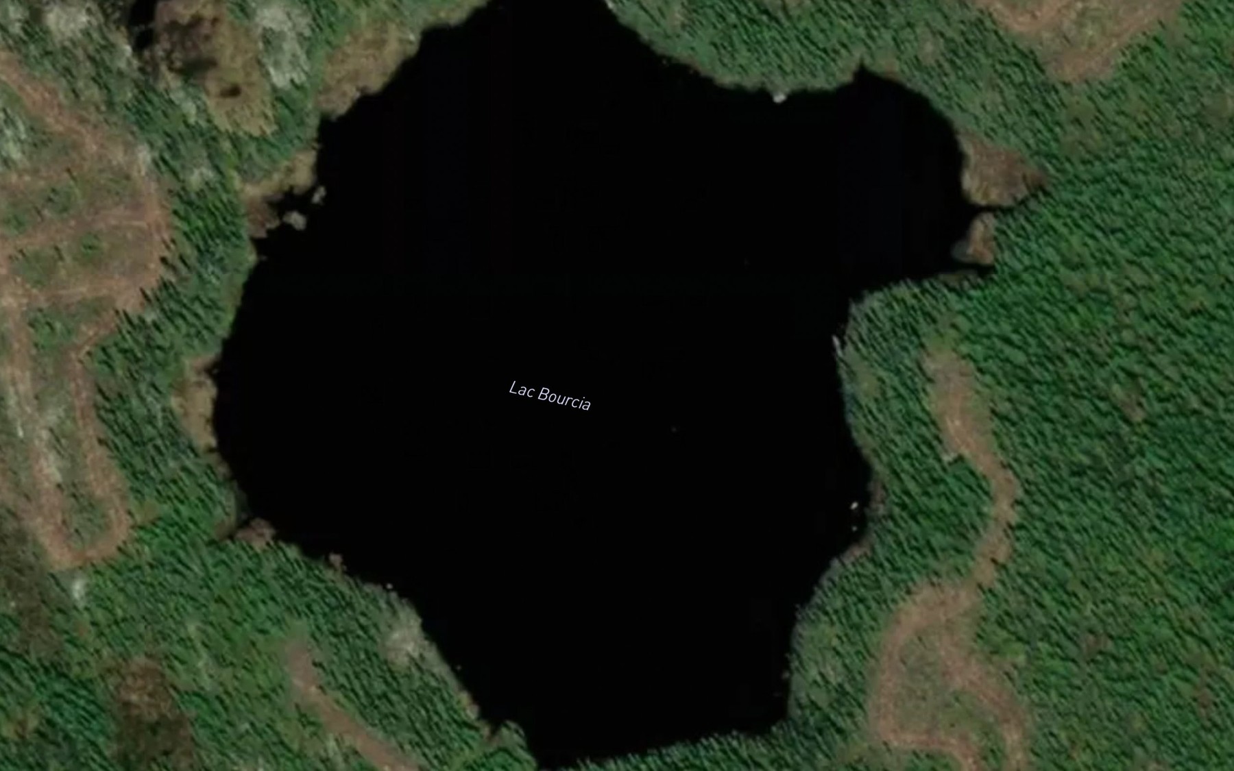 Satellite map of the Lac Bourcia