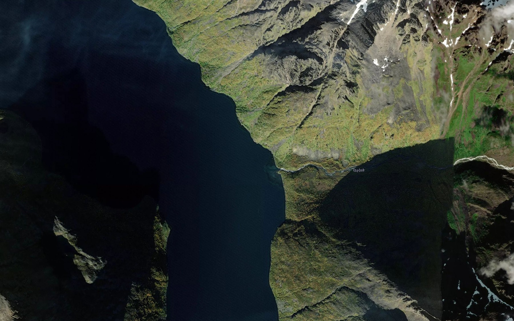 Satellite map of the Iselva
