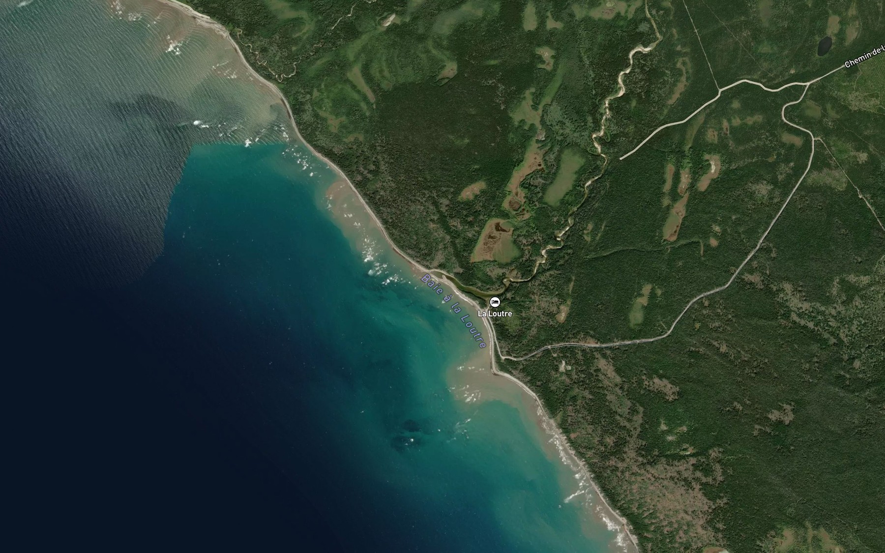 Satellite map of the Baie a la Loutre