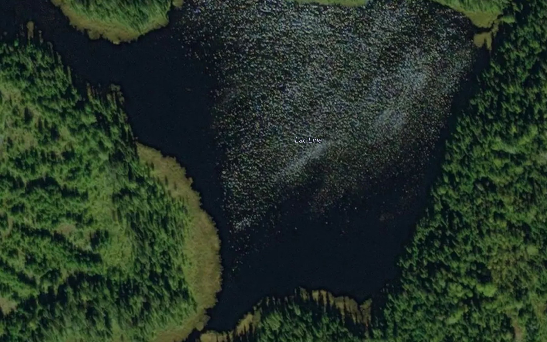 Satellite map of the Lac Line