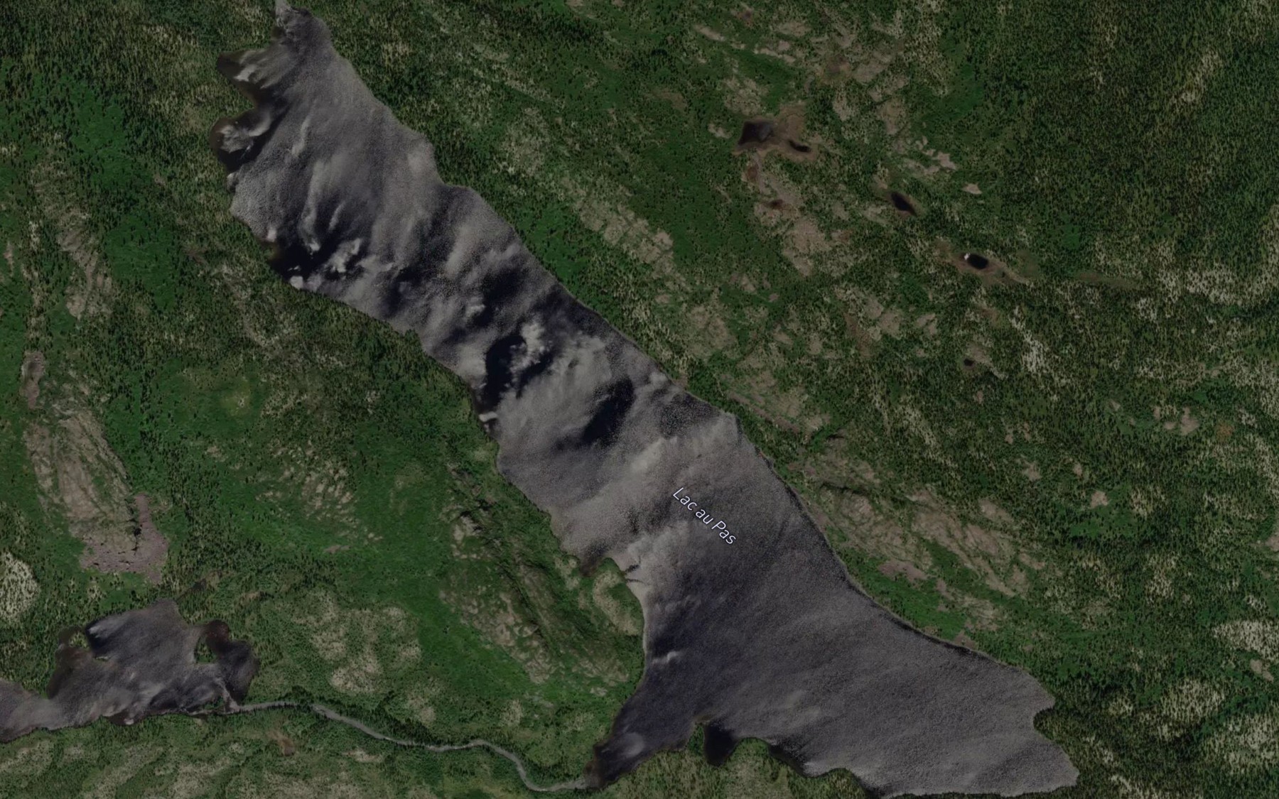 Satellite map of the Lac au Pas