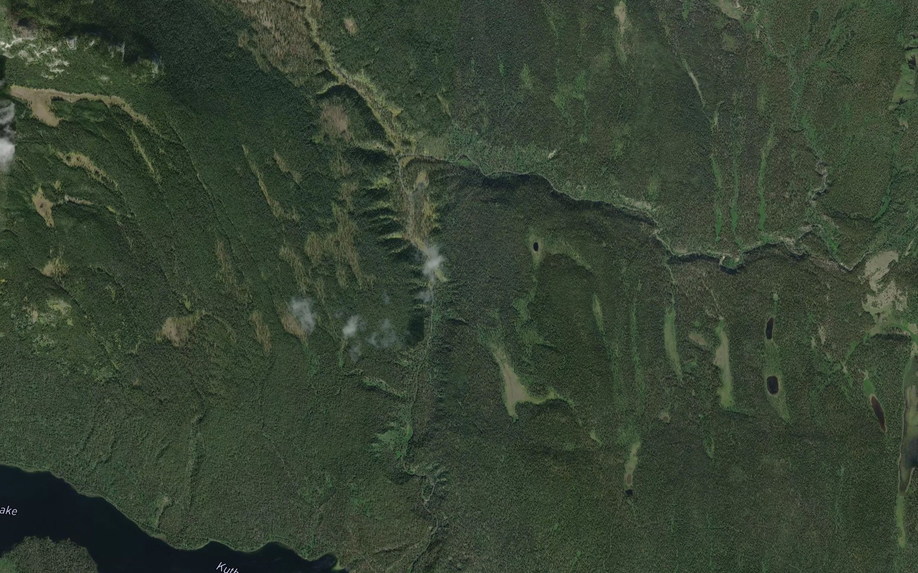Satellite map of the Tawina Creek